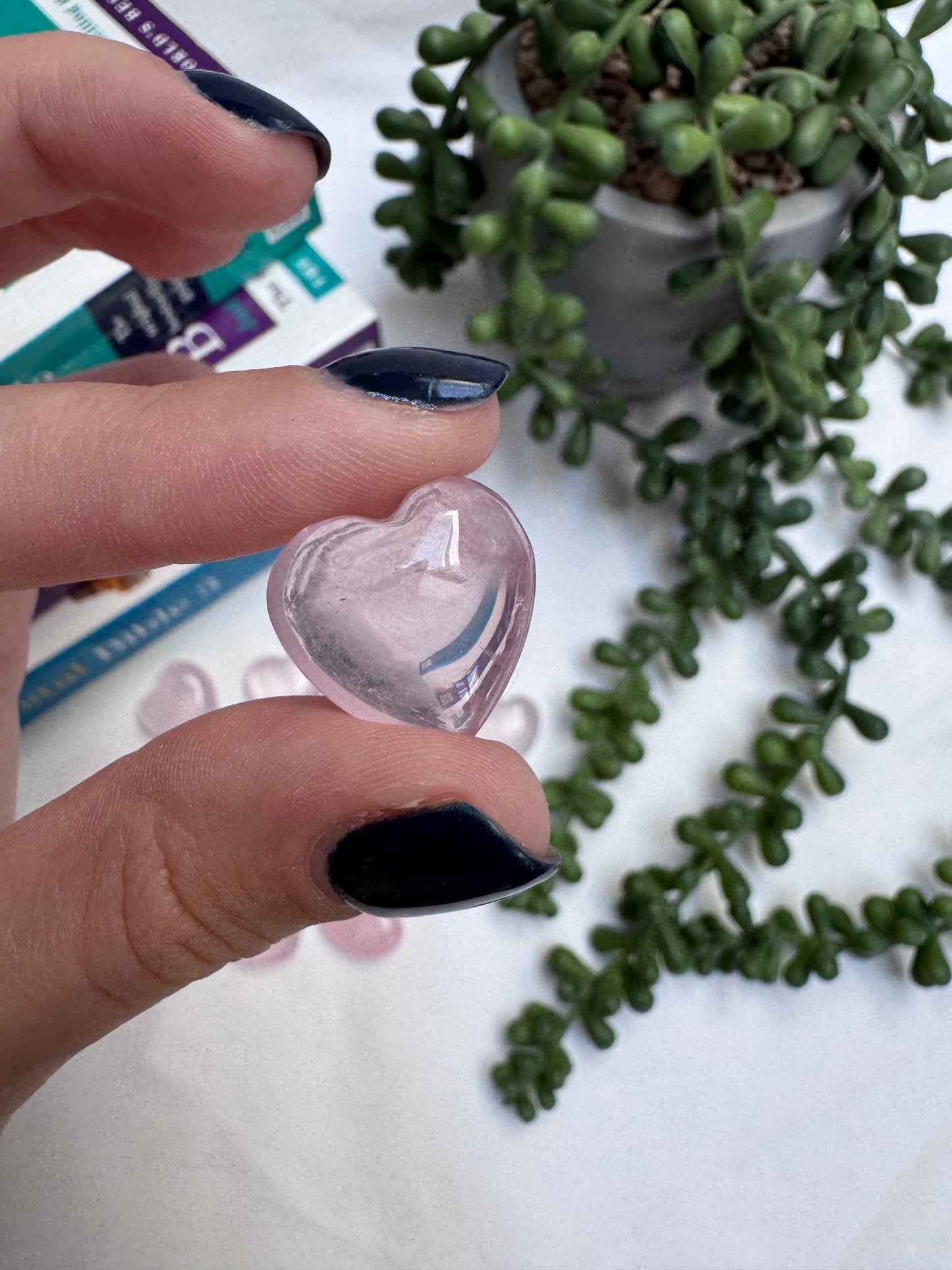 Rose Quartz A+ Grade Mini Hearts