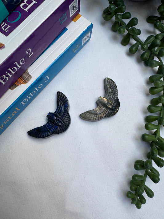 Labradorite Owl Carvings