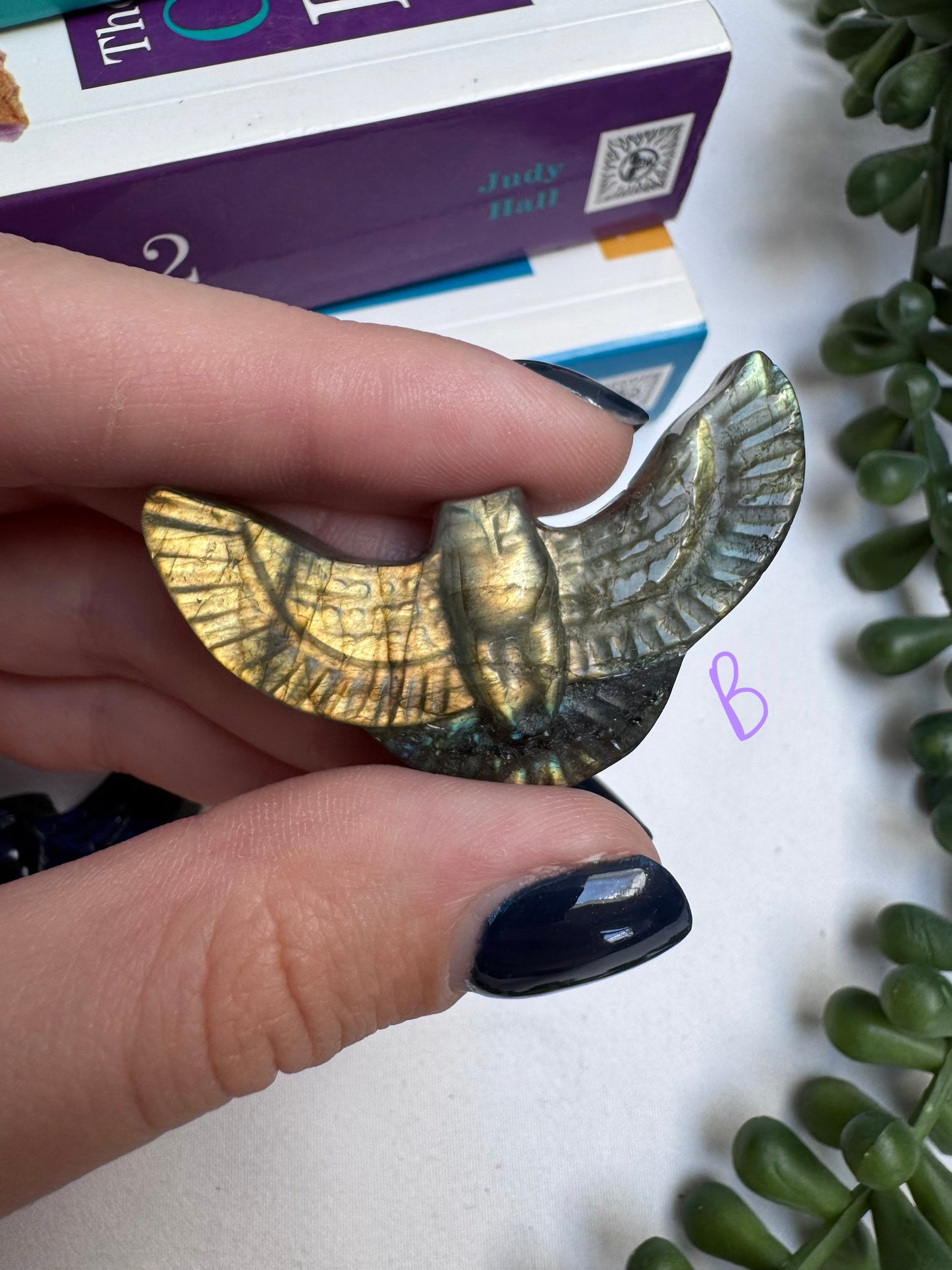 Labradorite Owl Carvings