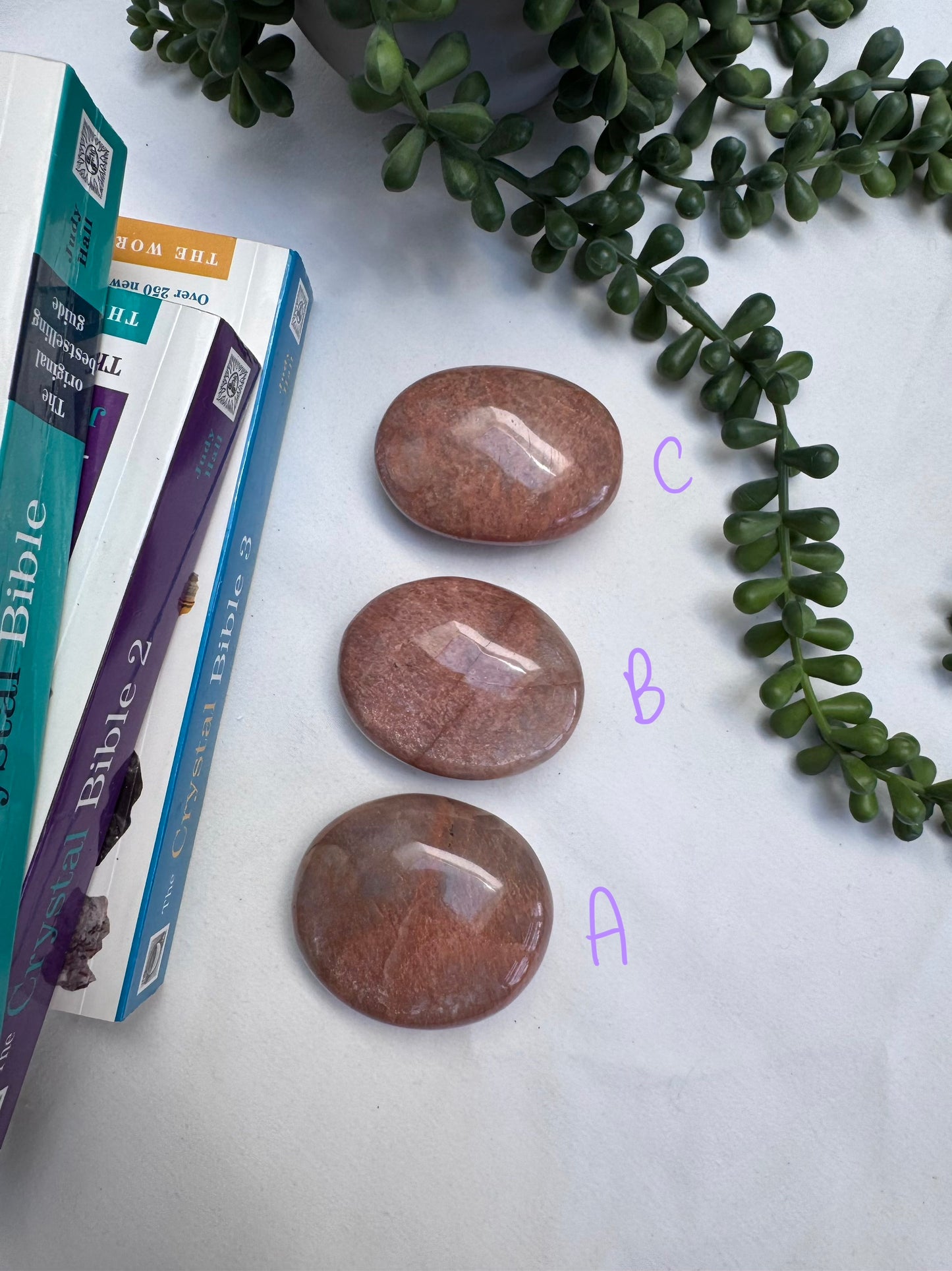 Peach Moonstone Palmstones