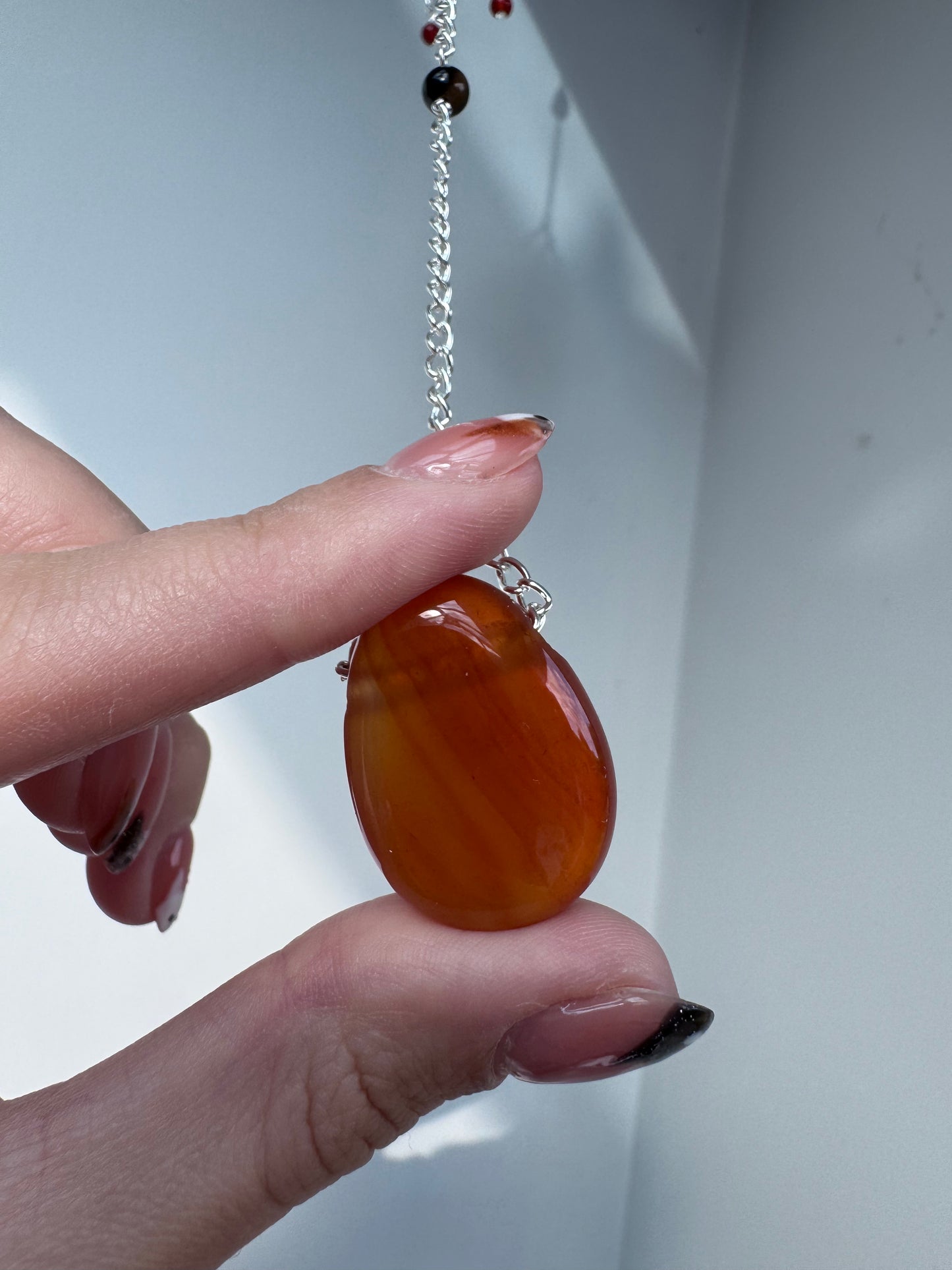 Carnelian Suncatcher | Handmade Crystal Wall Hanging