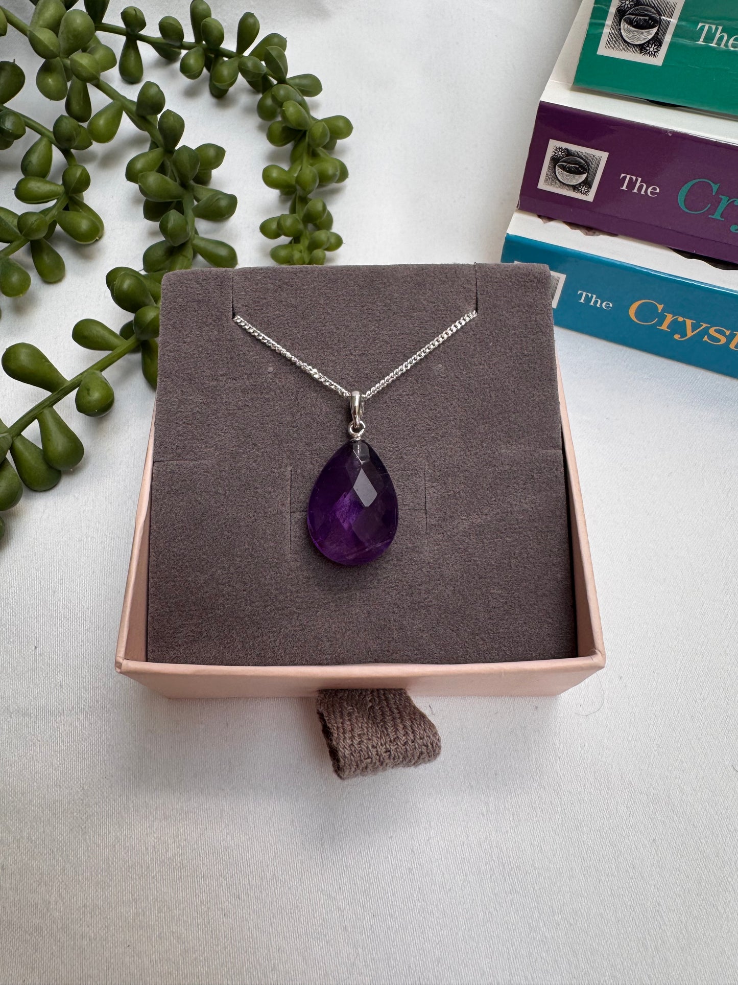 A+ Grade Faceted Amethyst Necklace