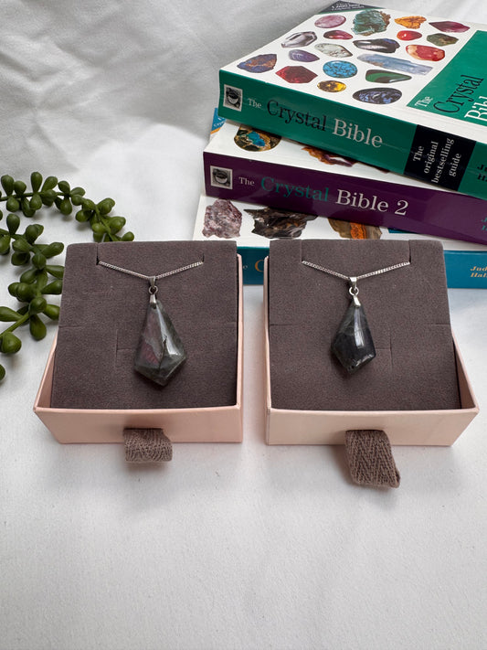 Labradorite Kite Sterling Silver Necklaces