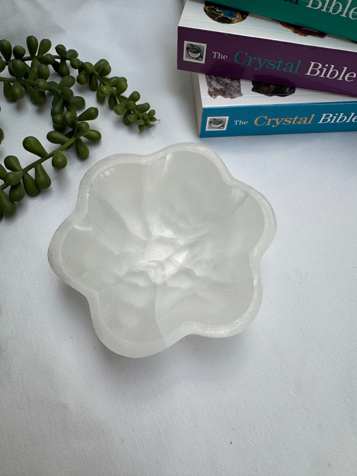 Selenite Flower Bowl