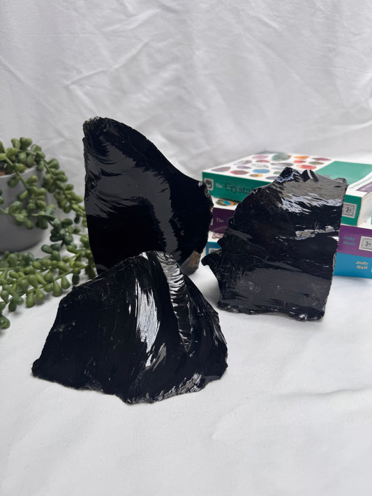 Raw Black Obsidian Freeforms