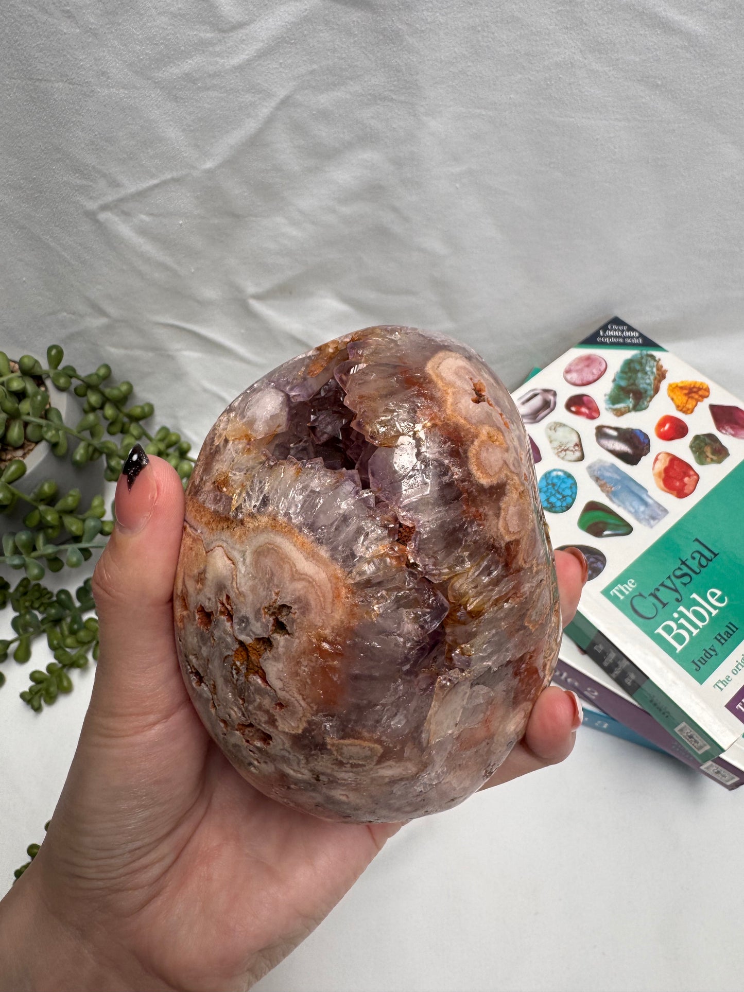 Pink Amethyst Geode Statement Piece