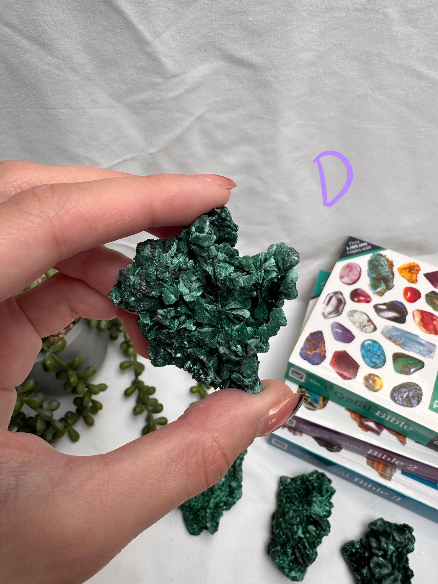 Raw Fibrous Velvet Malachites