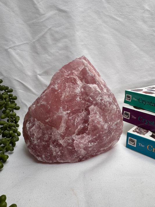 Raw Rose Quartz Statement Piece