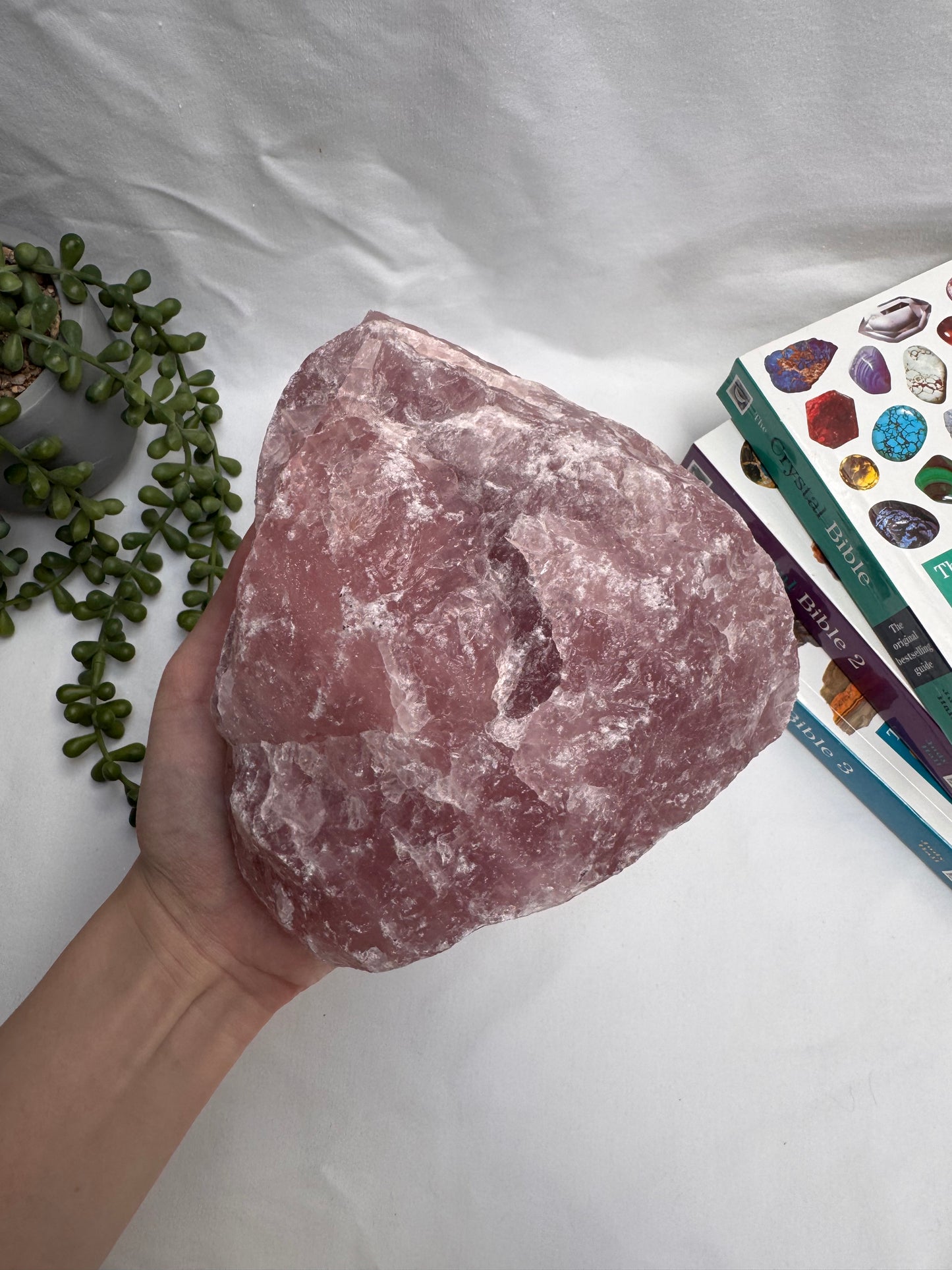Raw Rose Quartz Statement Piece