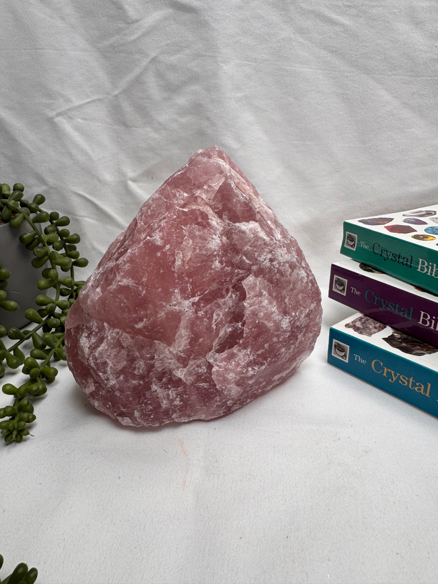 Raw Rose Quartz Statement Piece