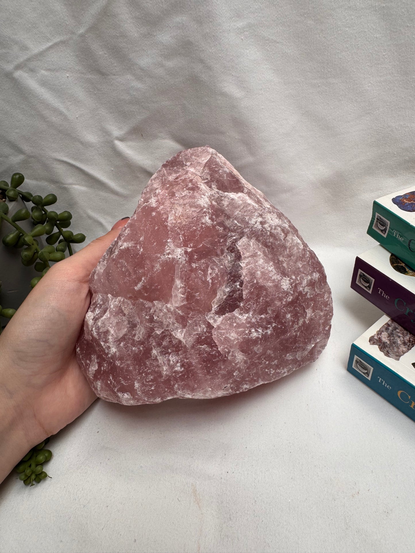 Raw Rose Quartz Statement Piece