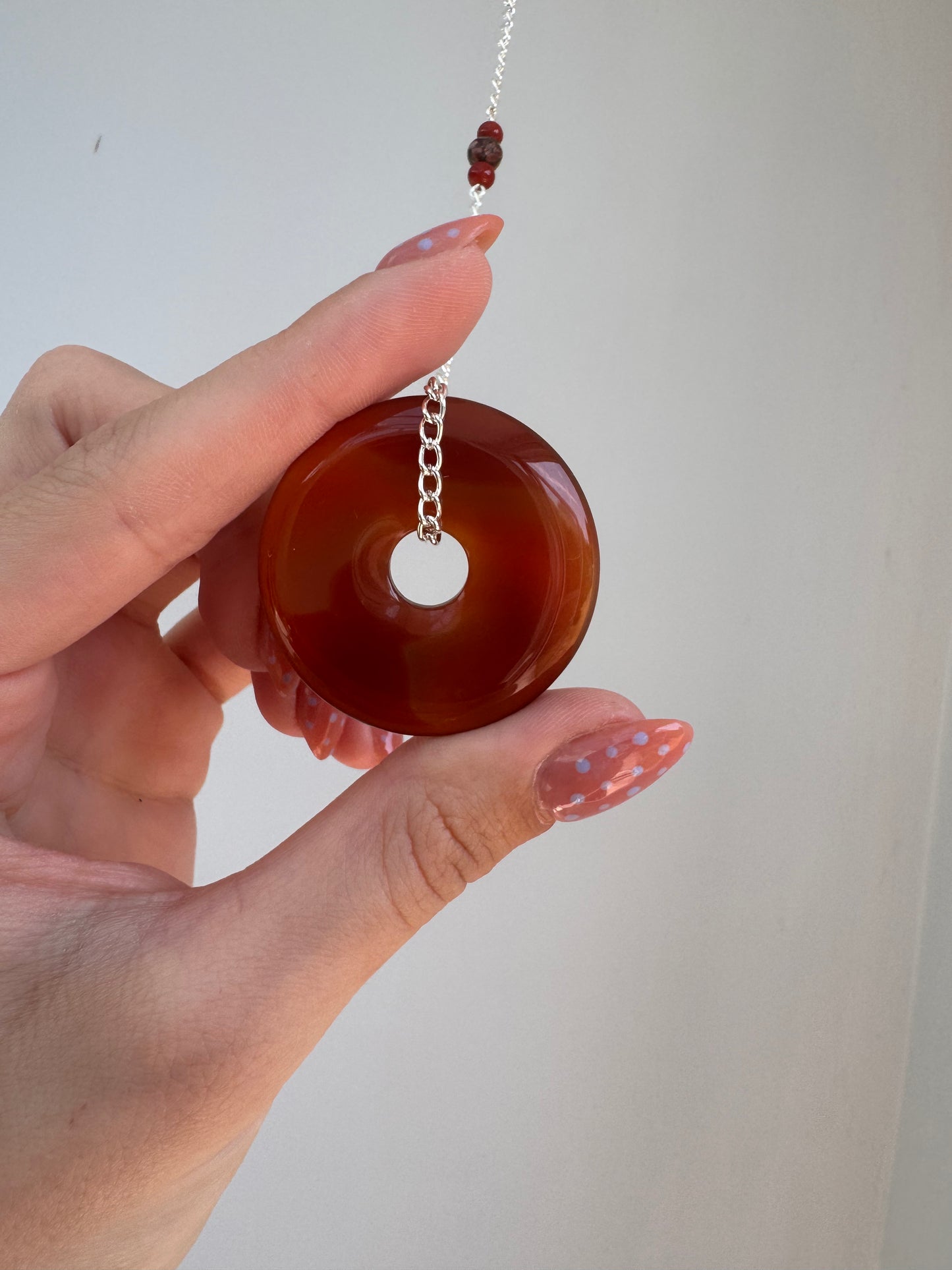 Carnelian Suncatcher | Handmade Crystal Wall Hanging