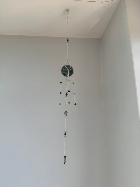 Kombaba Jasper Suncatcher | Handmade Crystal Wall Hanging