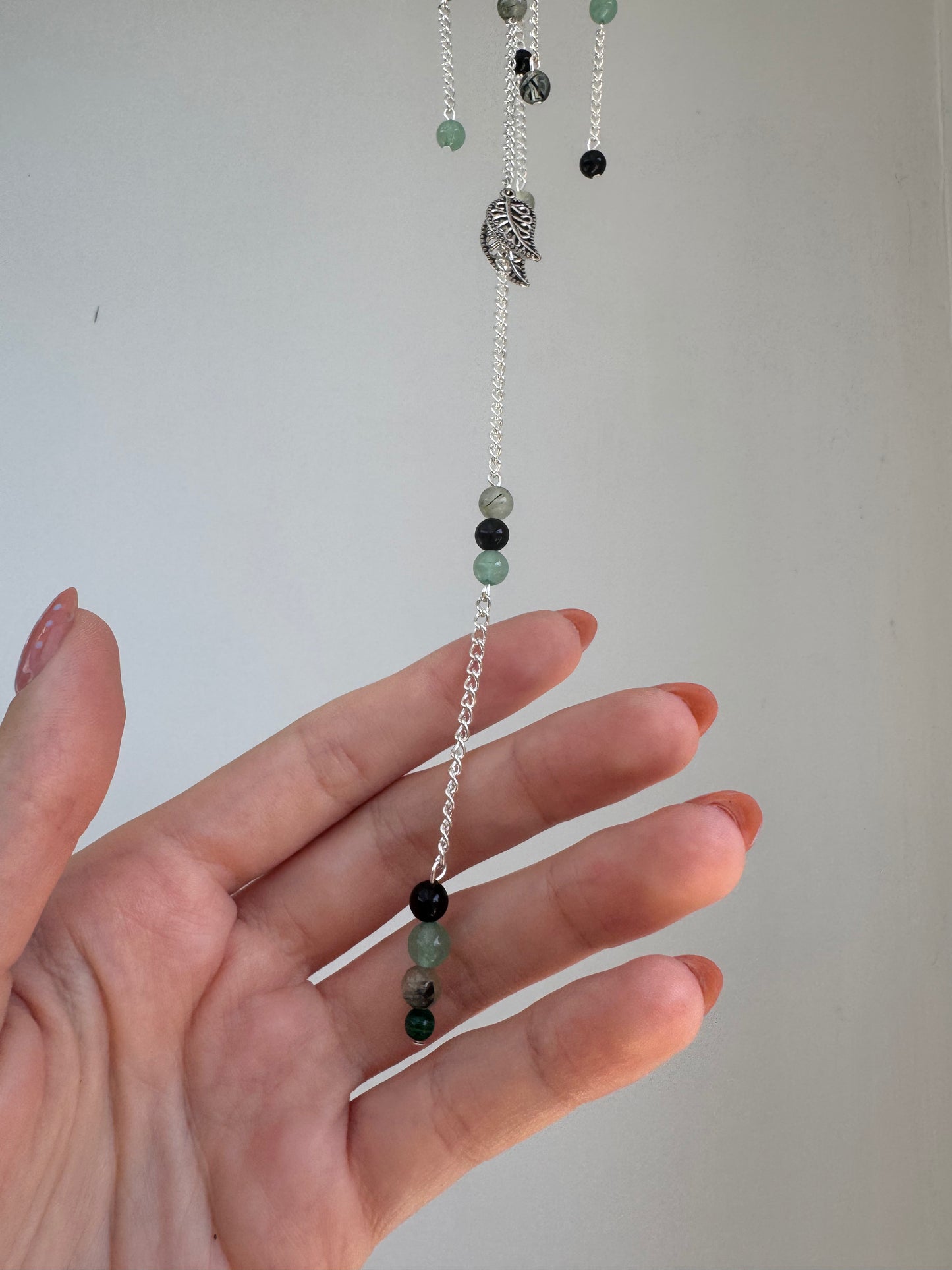 Kombaba Jasper Suncatcher | Handmade Crystal Wall Hanging