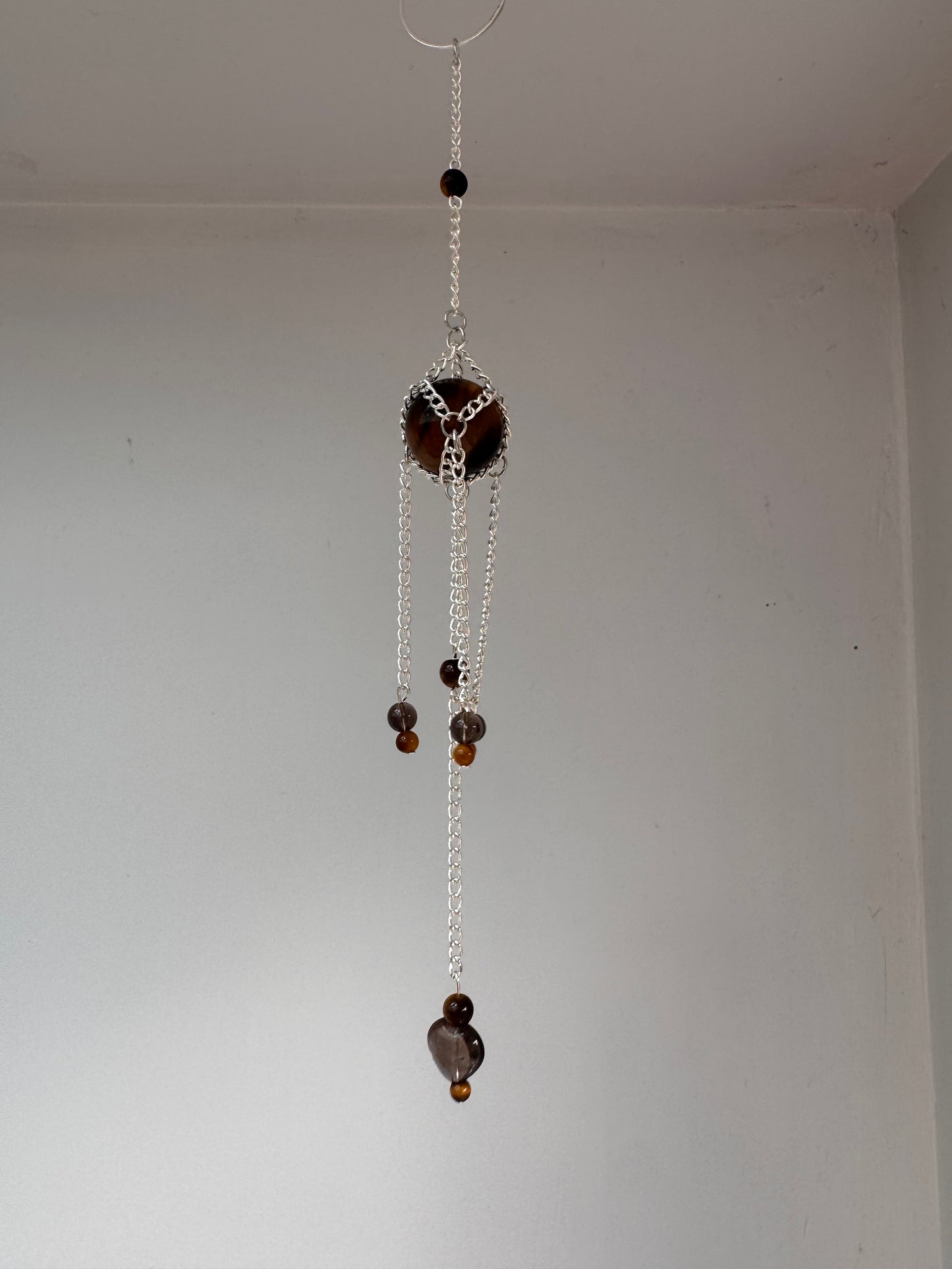 Tigers Eye Mini Suncatcher | Handmade Crystal Wall Hanging