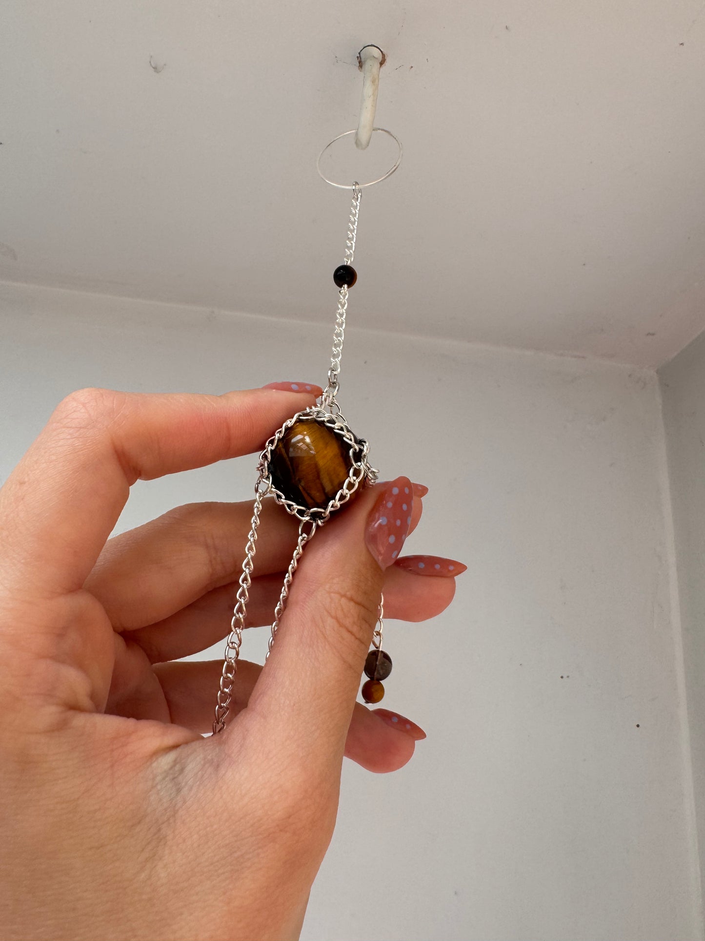 Tigers Eye Mini Suncatcher | Handmade Crystal Wall Hanging