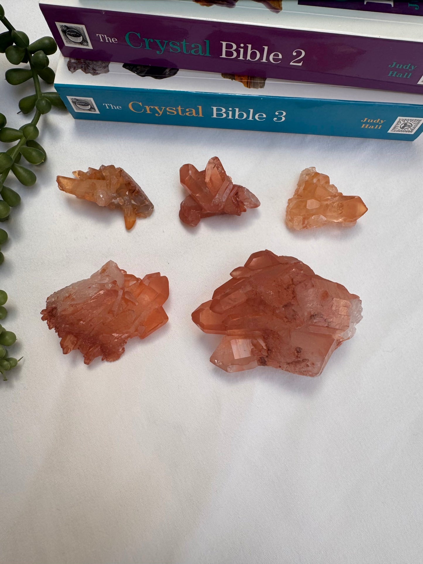 Tangerine Quartz Clusters