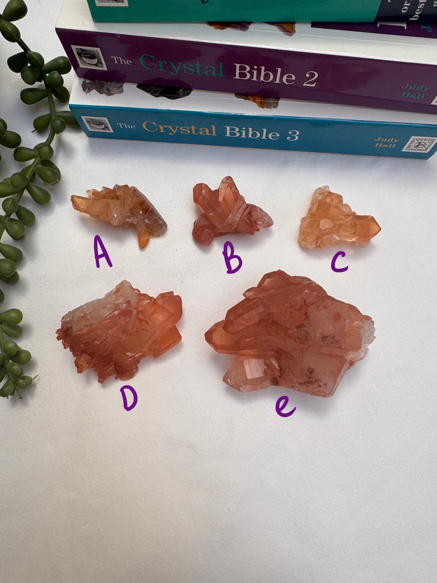 Tangerine Quartz Clusters