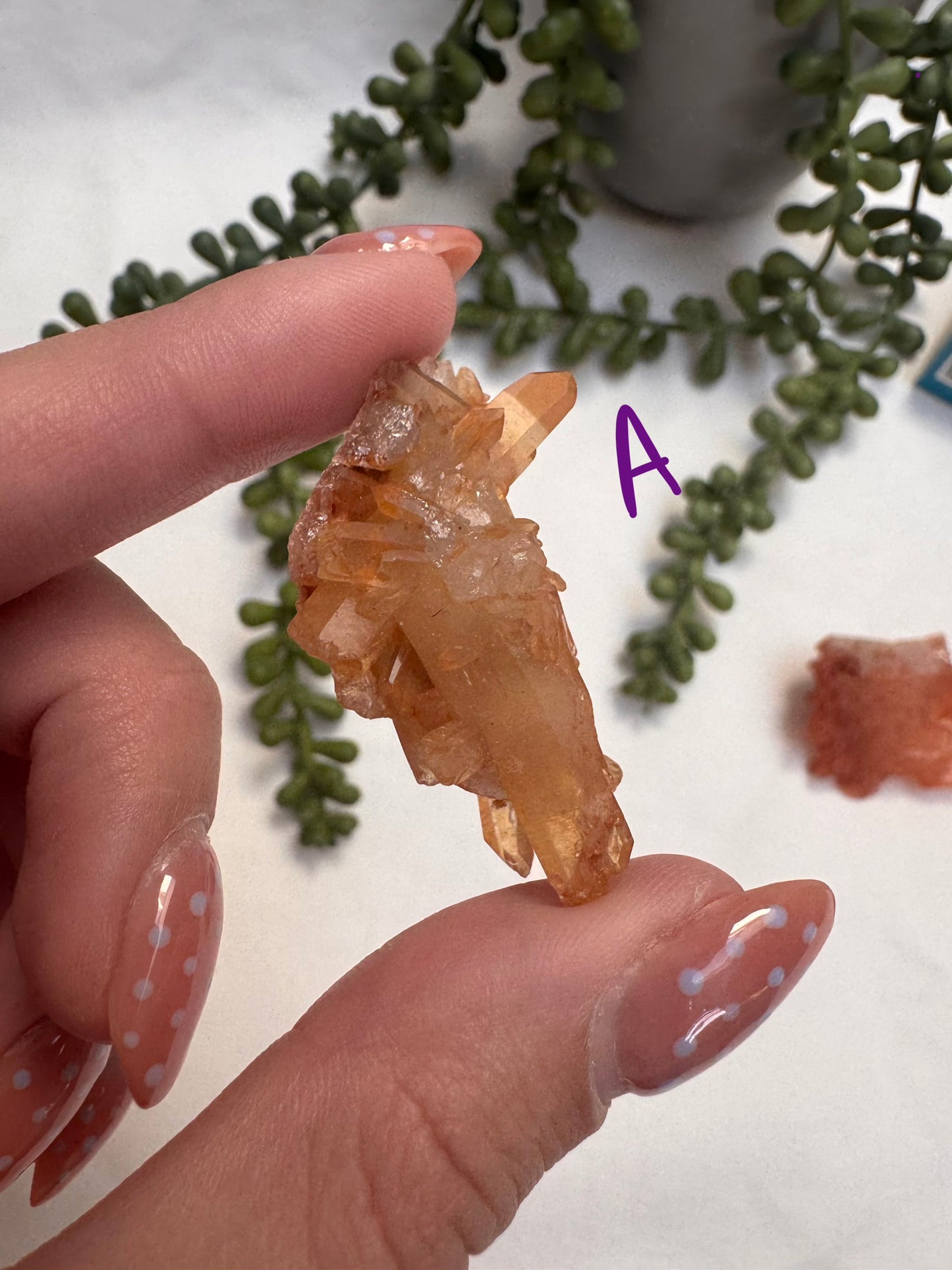 Tangerine Quartz Clusters