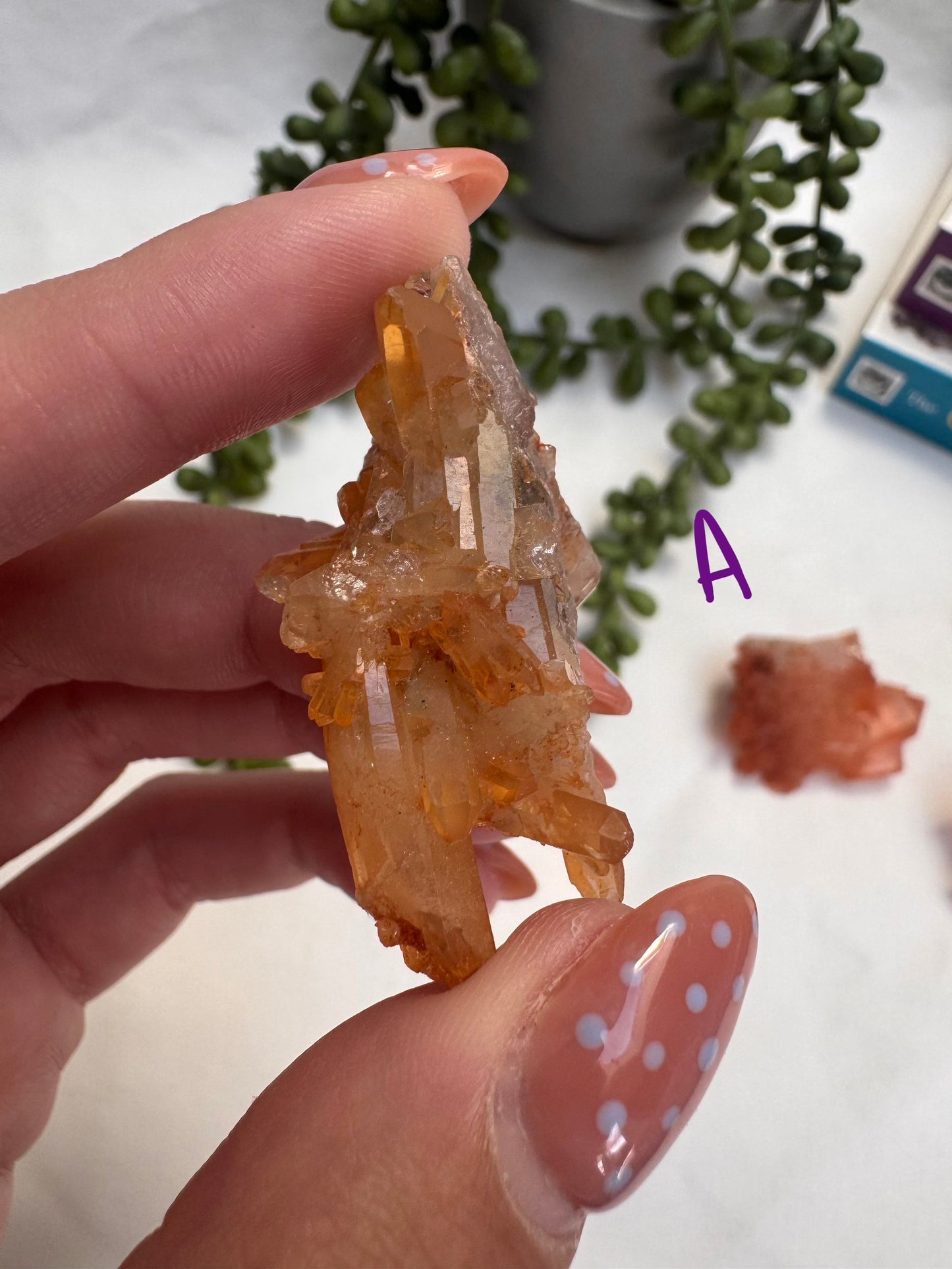 Tangerine Quartz Clusters