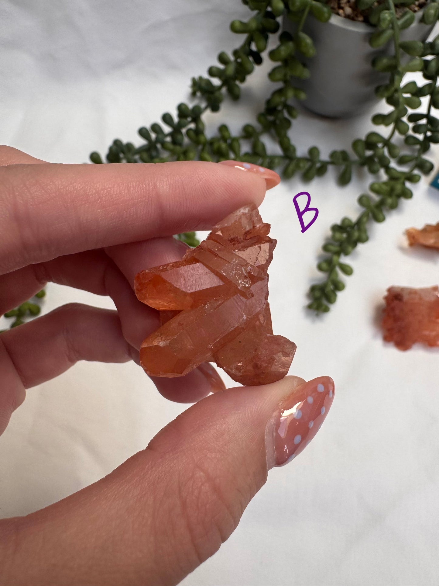 Tangerine Quartz Clusters