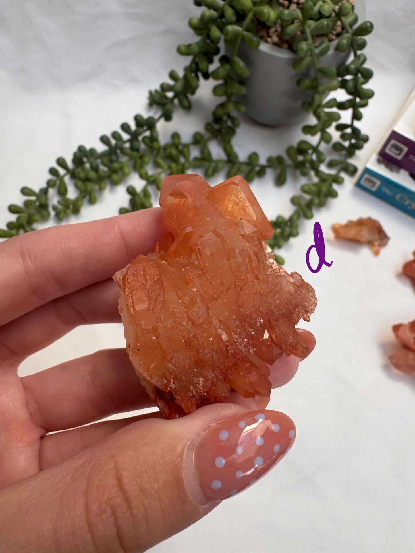 Tangerine Quartz Clusters