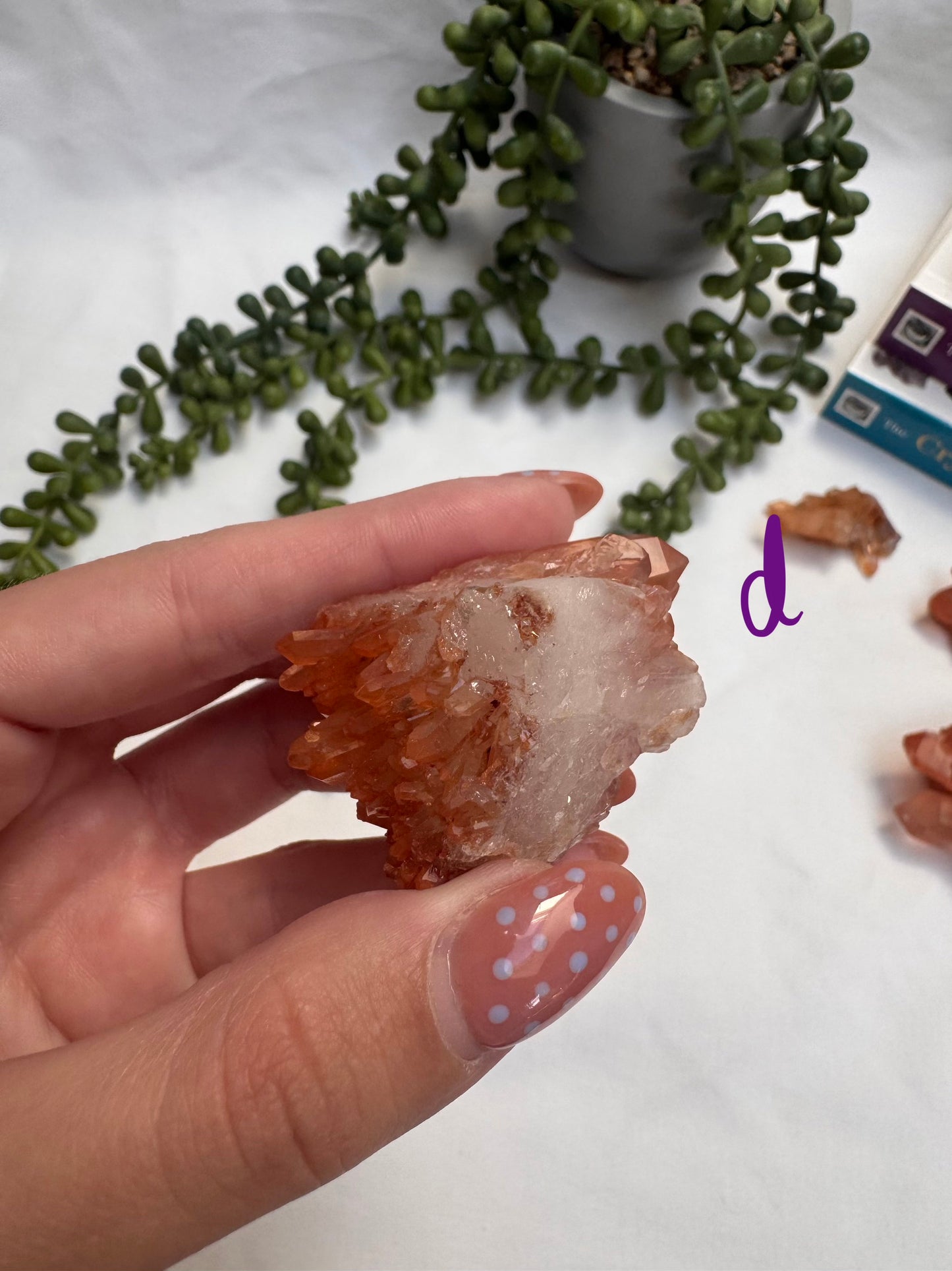 Tangerine Quartz Clusters