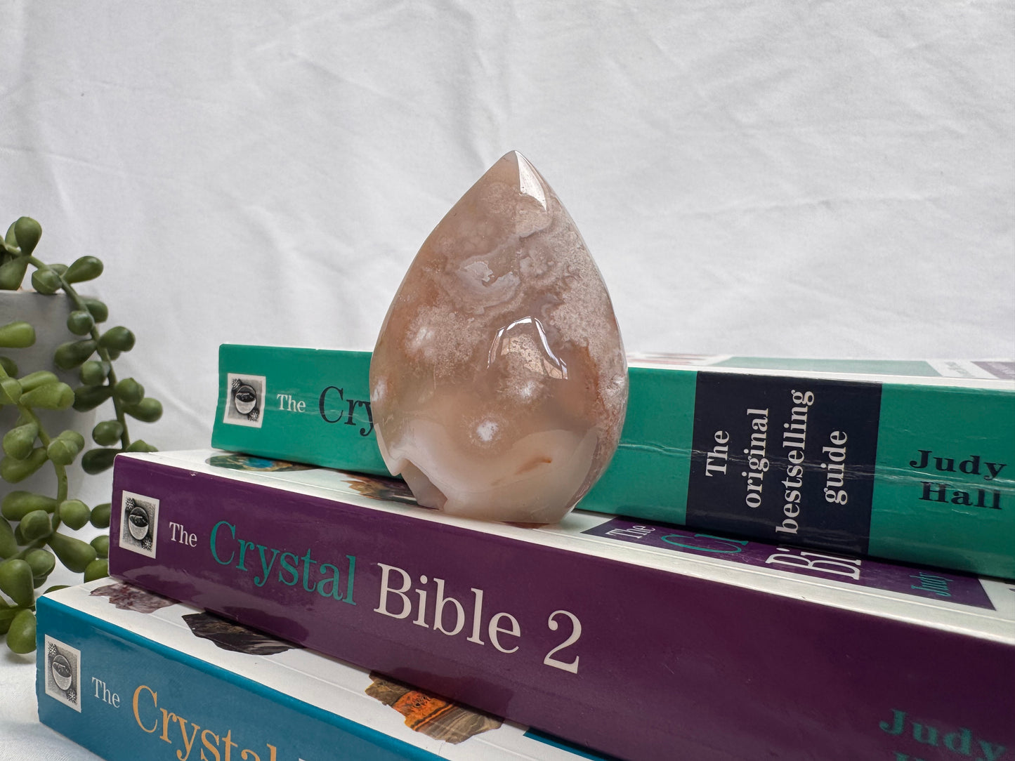 Flower Agate Geode Flame