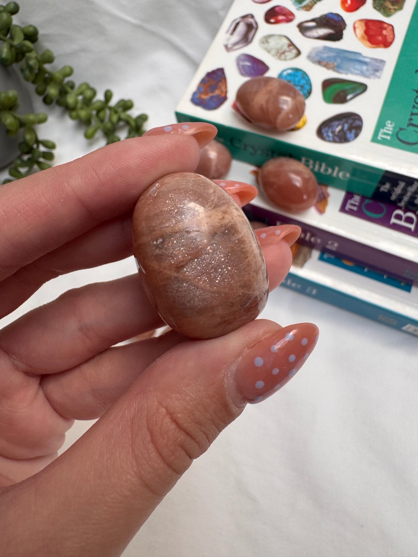 Peach Moonstone Large Tumbles