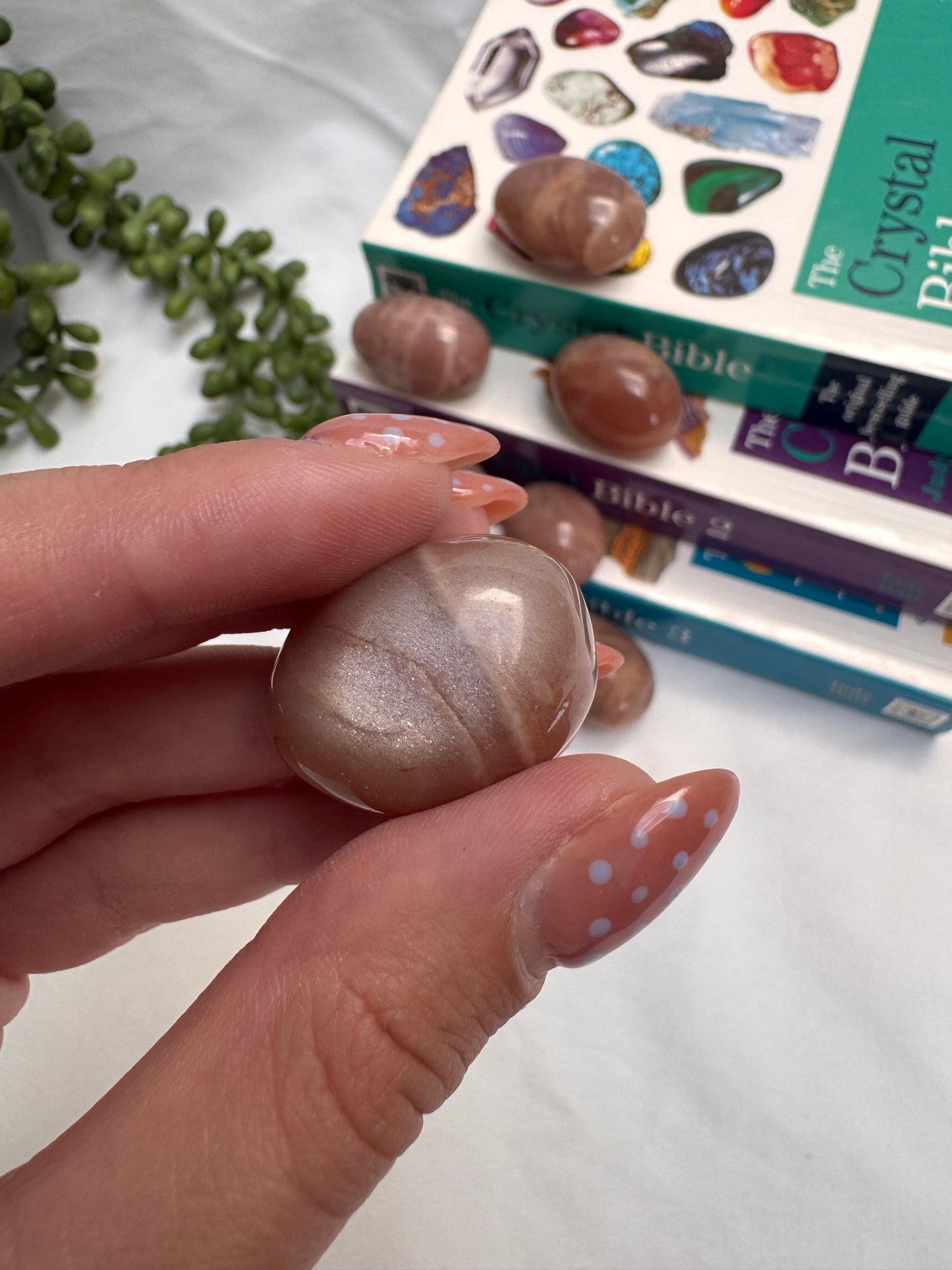 Peach Moonstone Large Tumbles