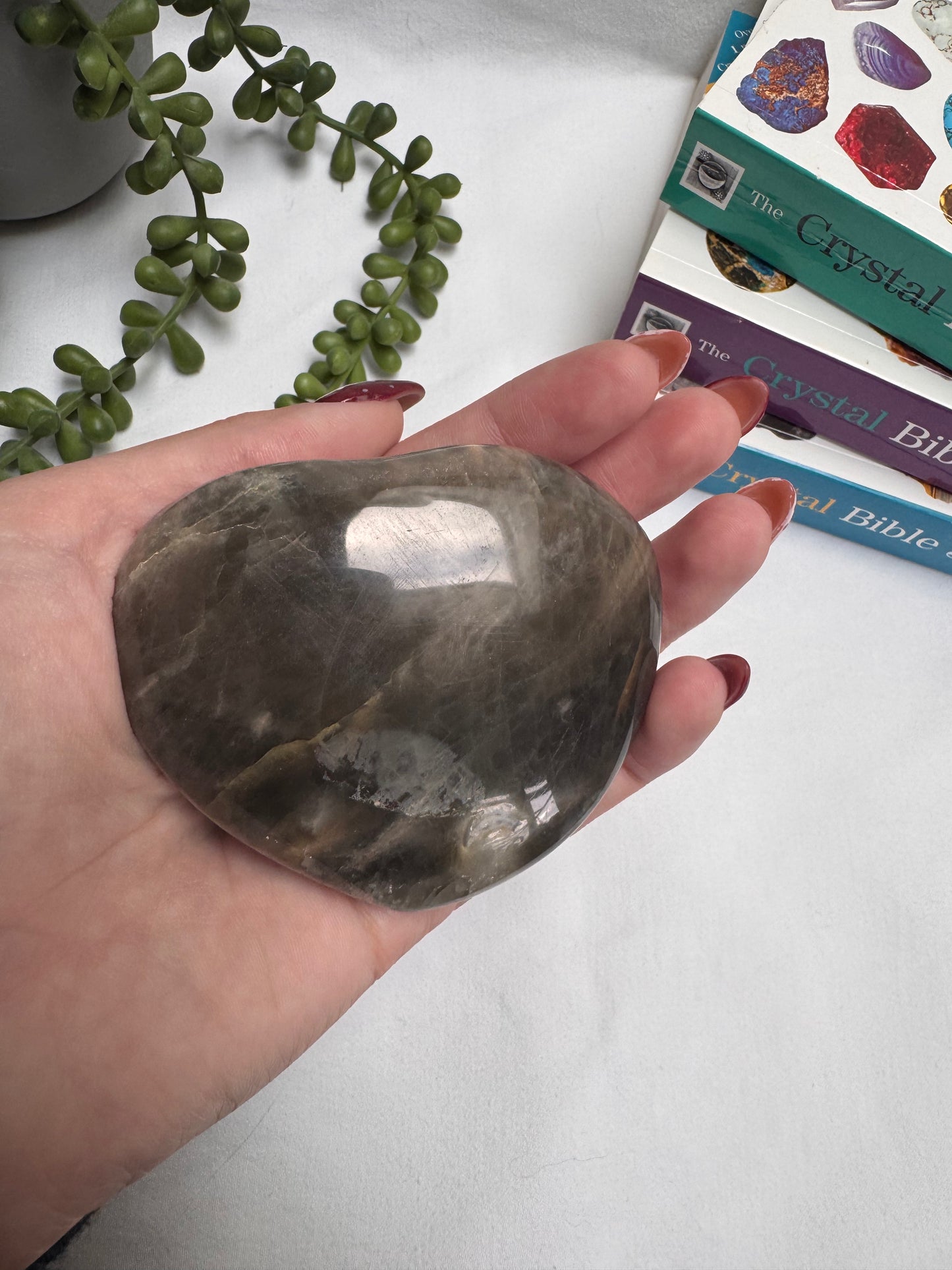 Black Moonstone Heart | Rehomed