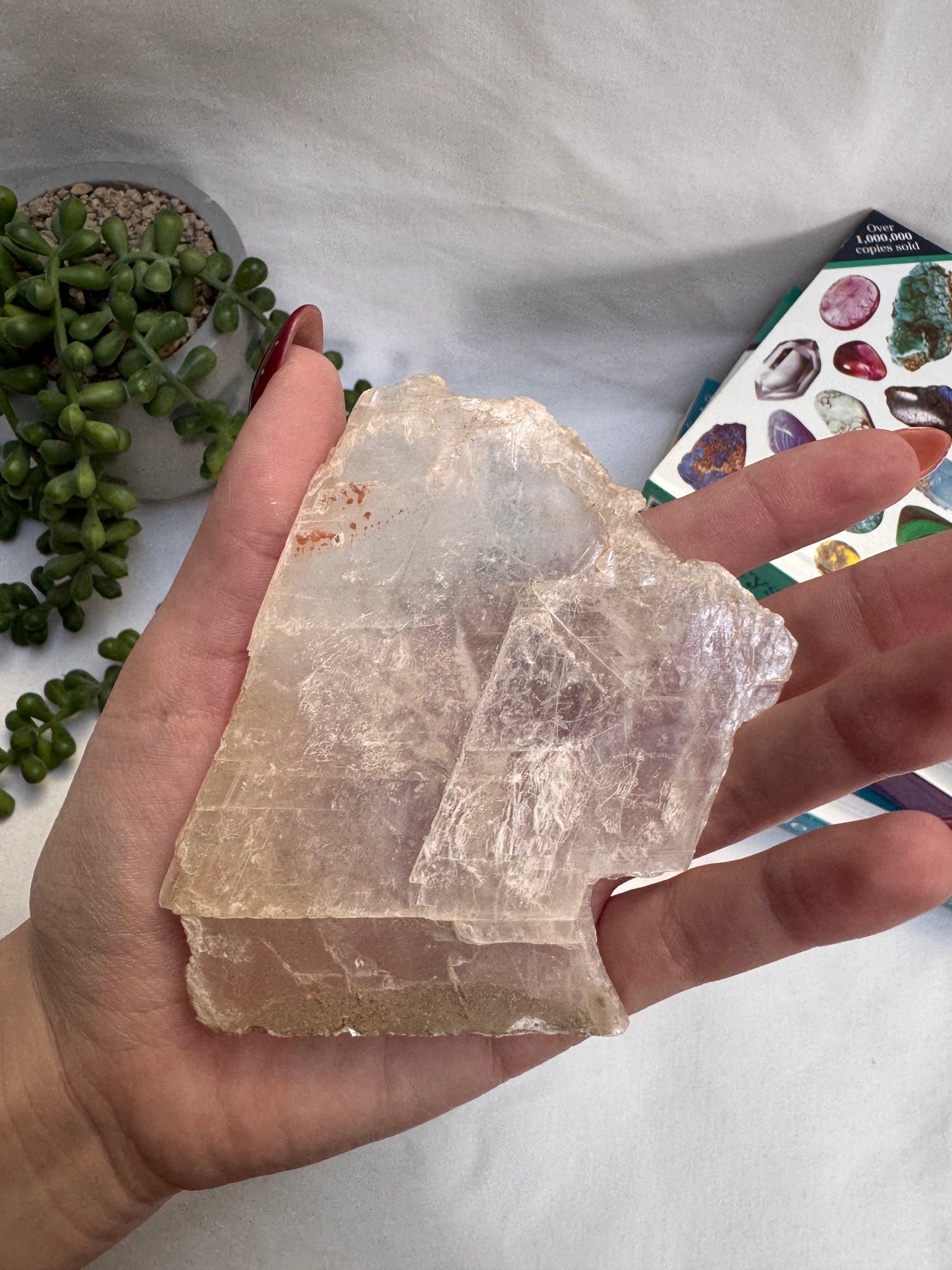 Raw Fishtail + Satin Spar Selenite | Rehomed