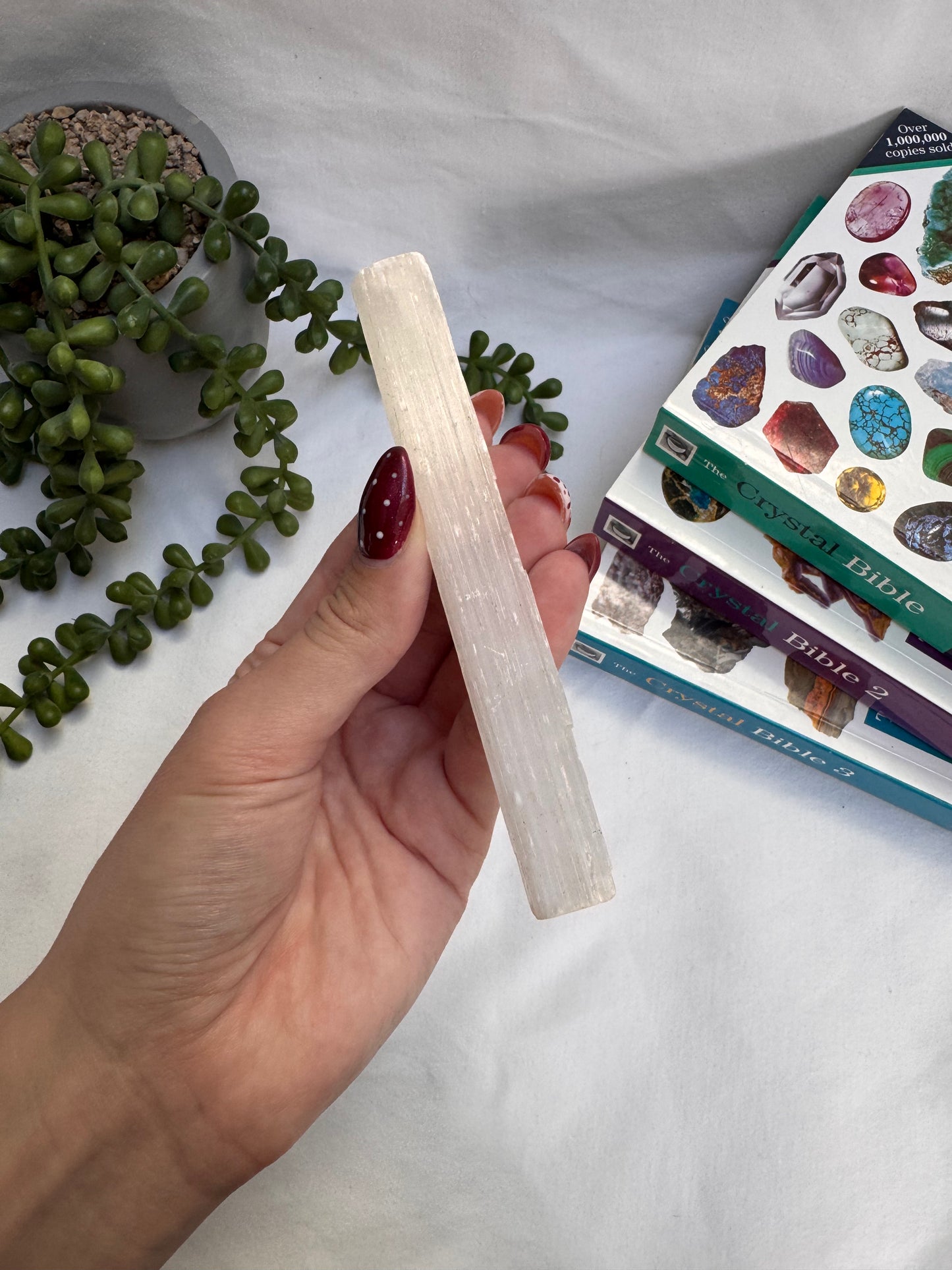 Raw Fishtail + Satin Spar Selenite | Rehomed