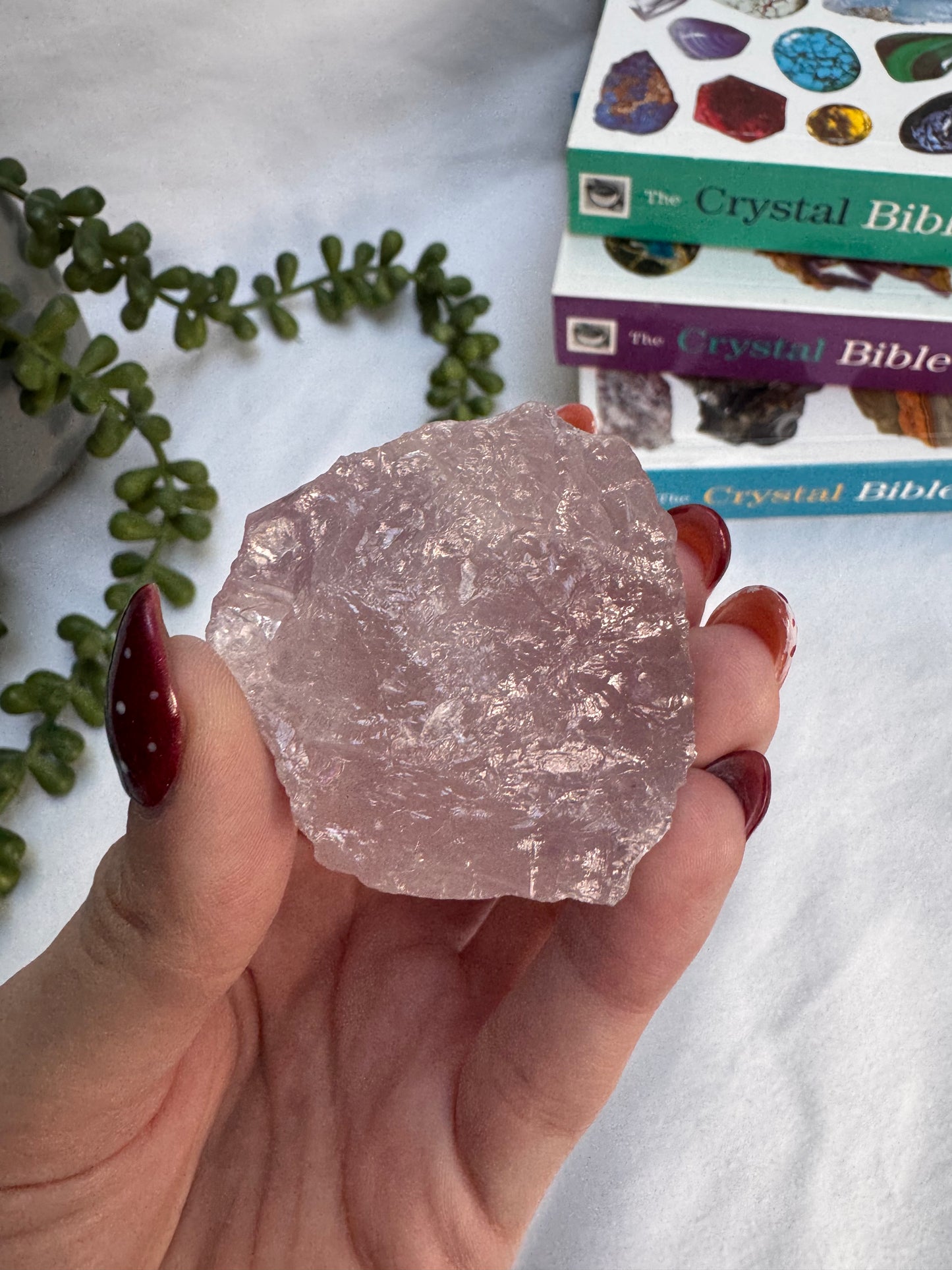 Raw Rose Quartz Chunk | Rehomed
