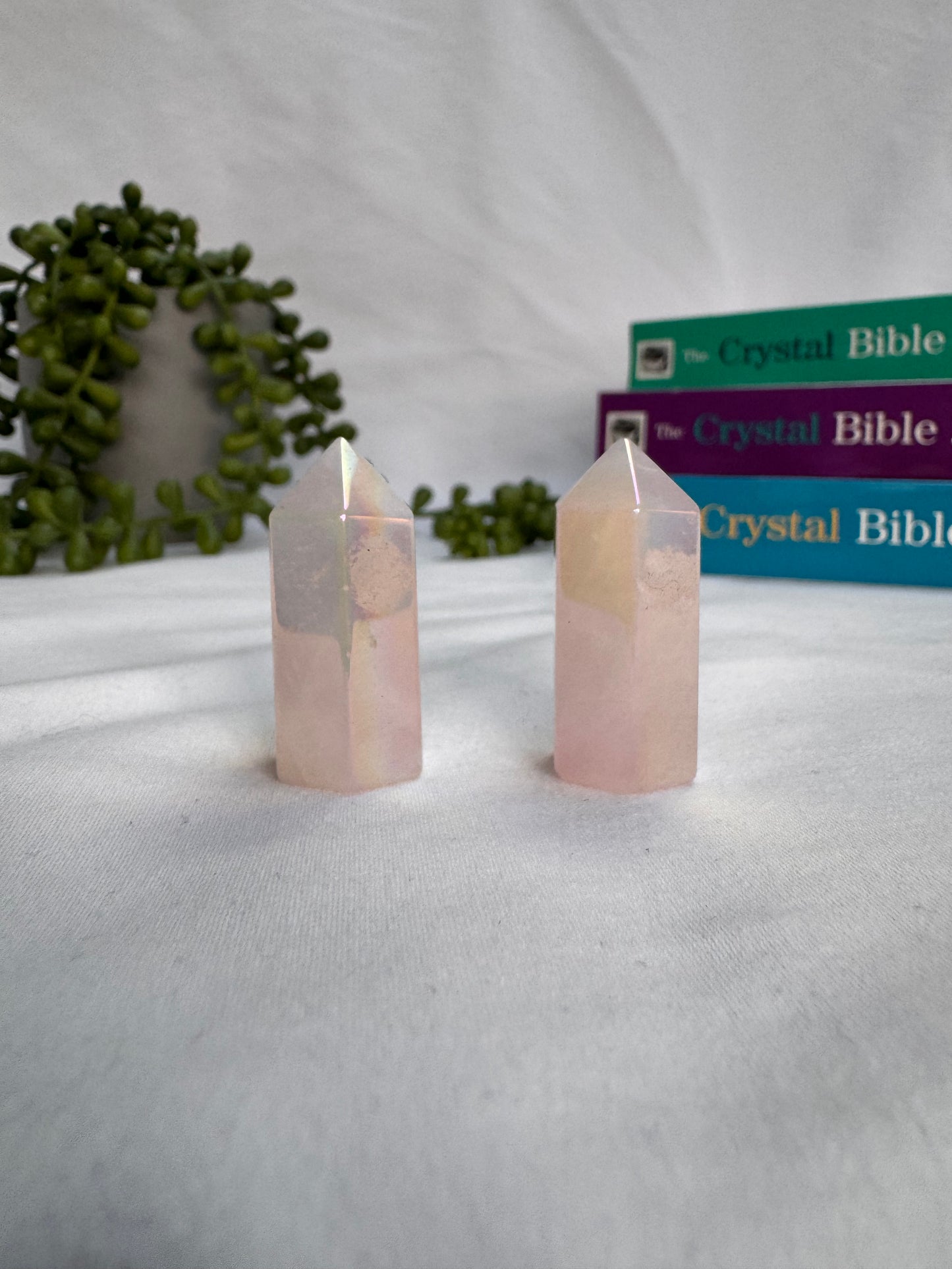 Aura Rose Quartz Towers | Rehomed