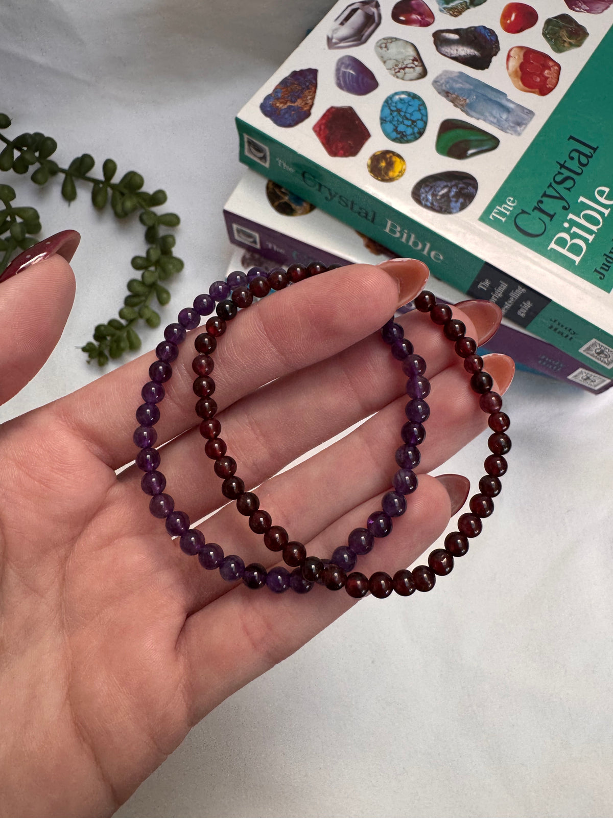 4mm Bead Bracelets | Garnet + Amethyst