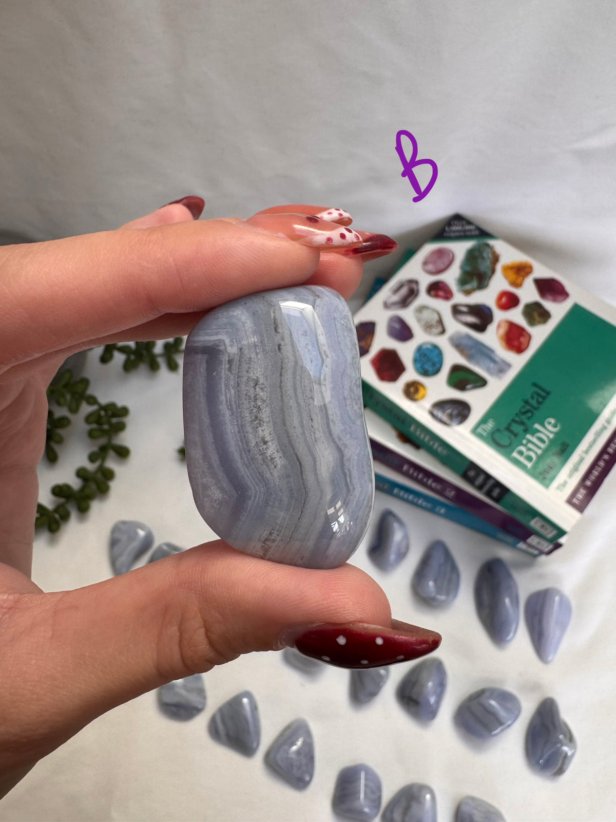 Blue Lace Agate Large Tumbles | A Grade