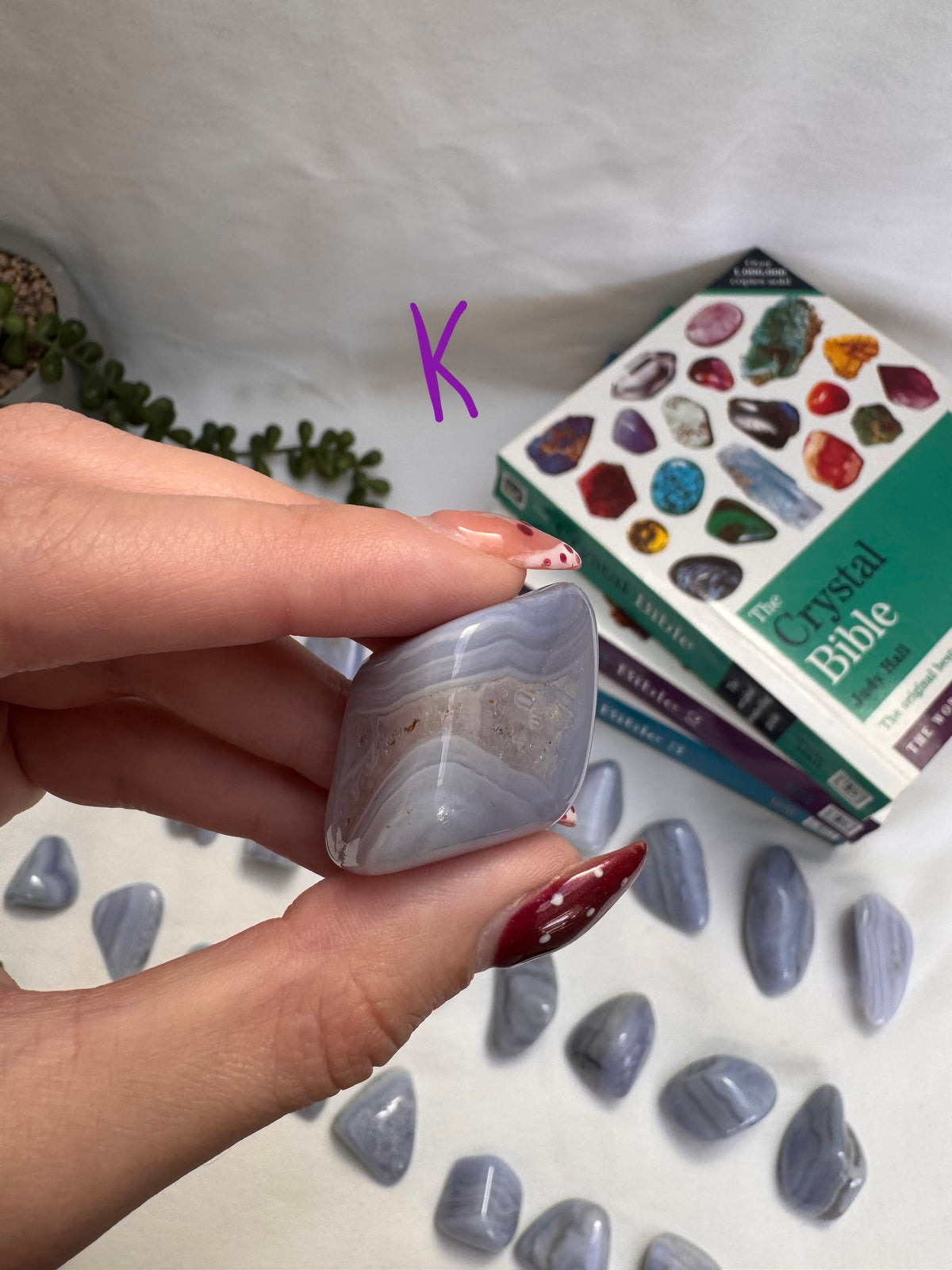 Blue Lace Agate Large Tumbles | A Grade