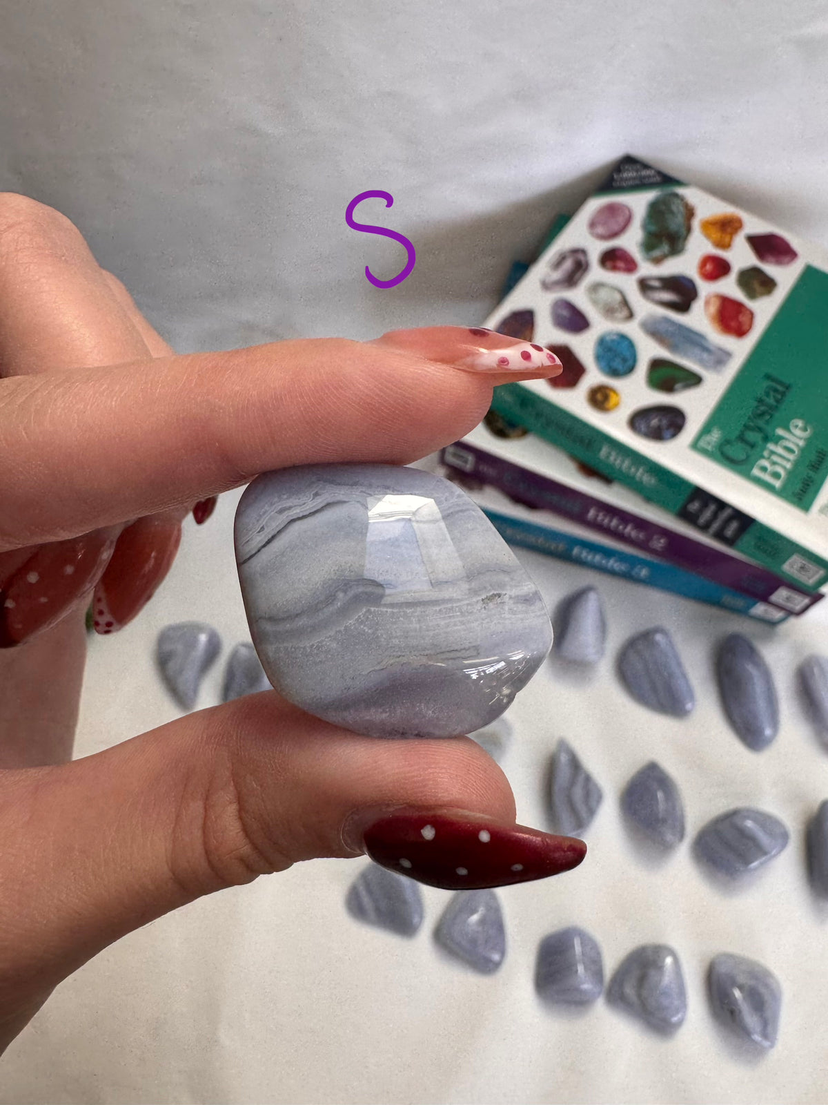 Blue Lace Agate Large Tumbles | A Grade
