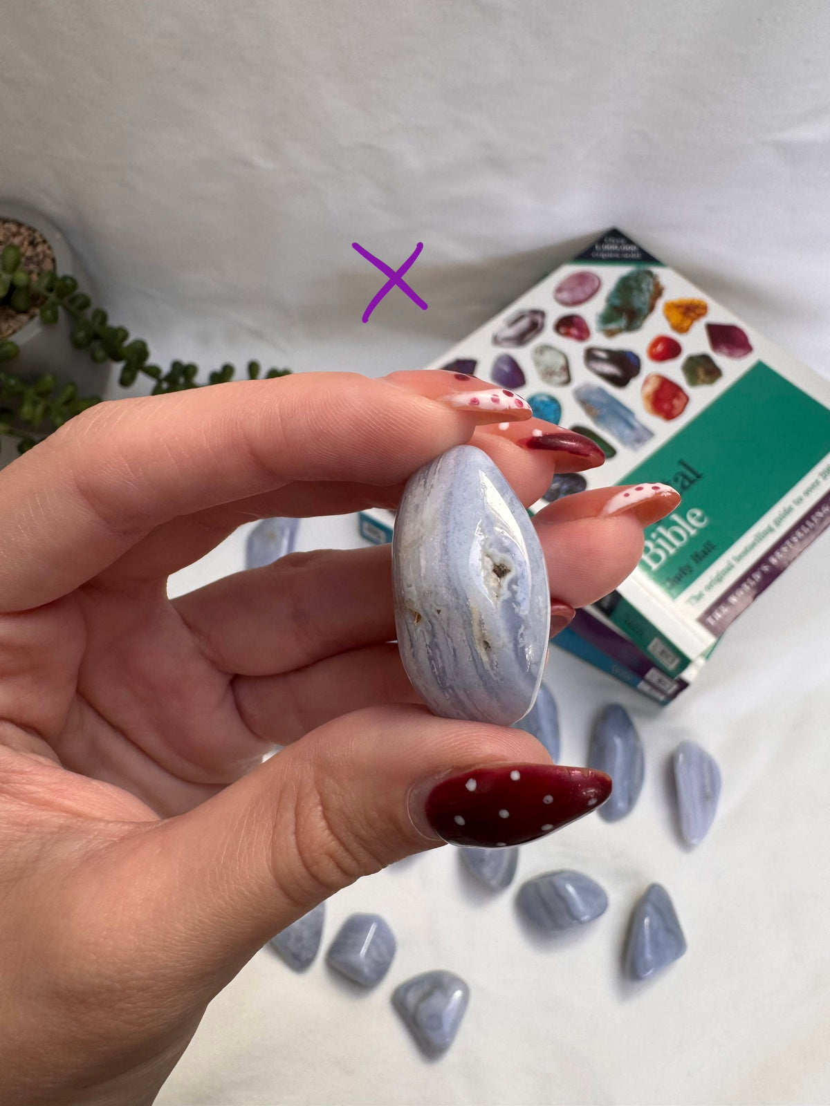 Blue Lace Agate Large Tumbles | A Grade