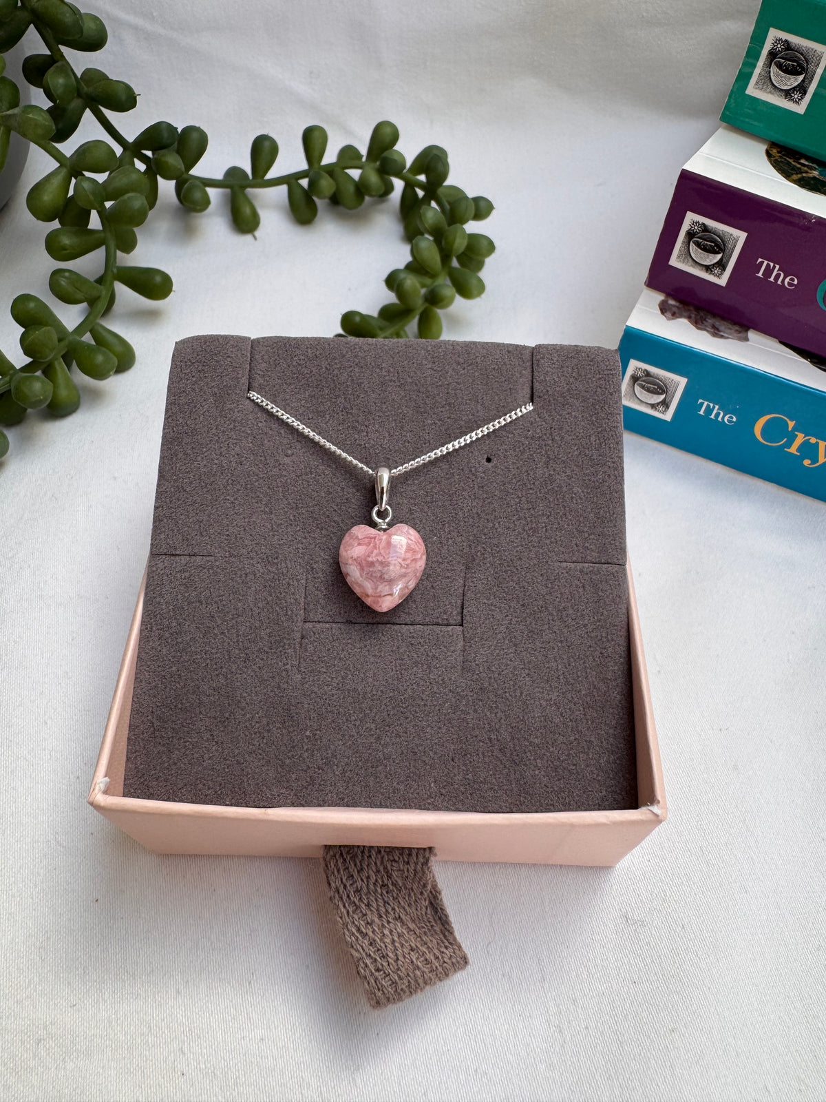 Rhodochrosite Heart Necklace | A Grade