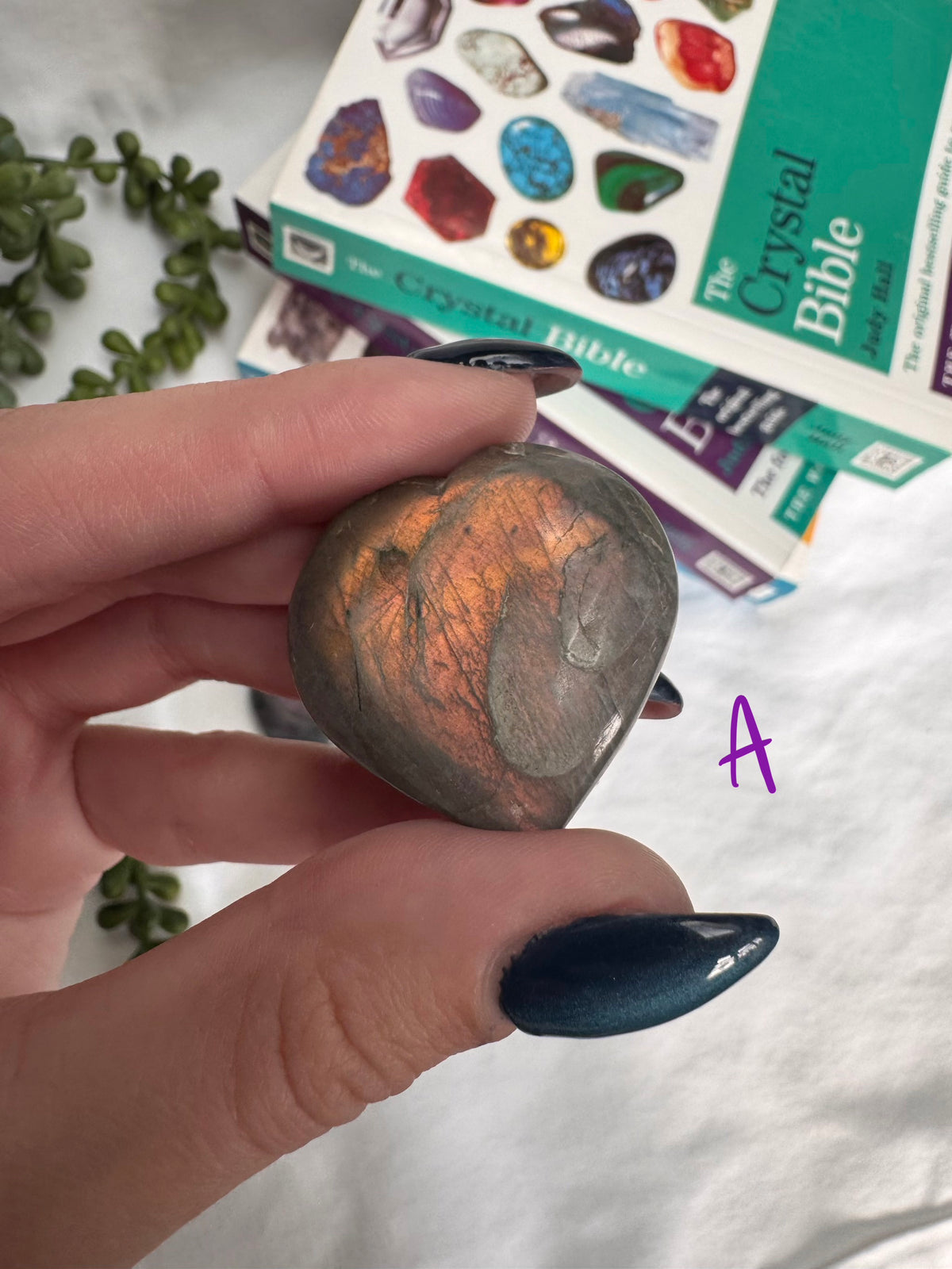 Sunset Labradorite Hearts