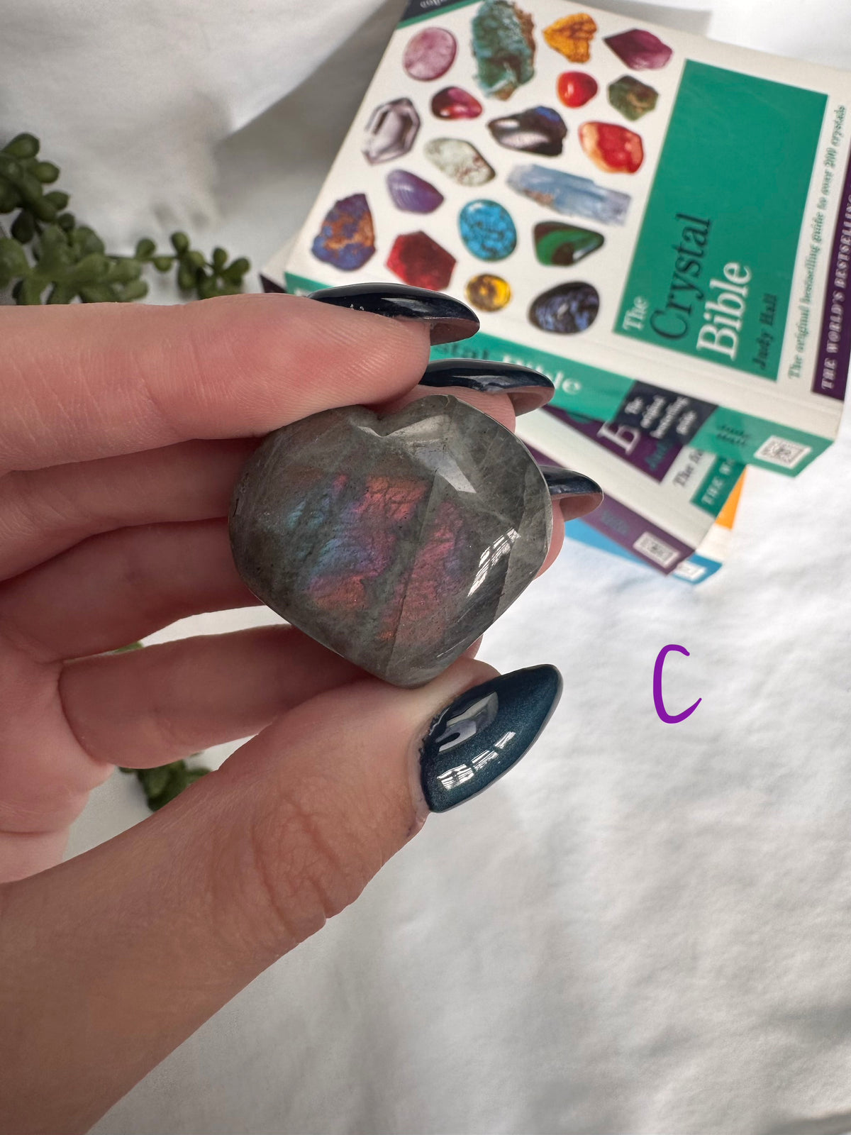 Sunset Labradorite Hearts