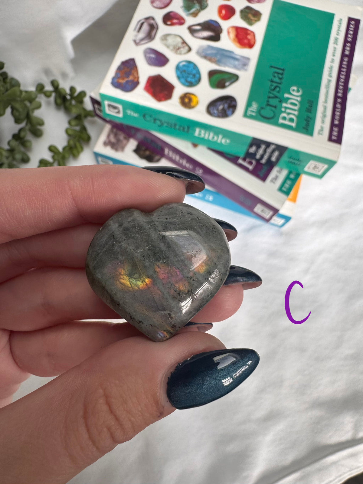 Sunset Labradorite Hearts
