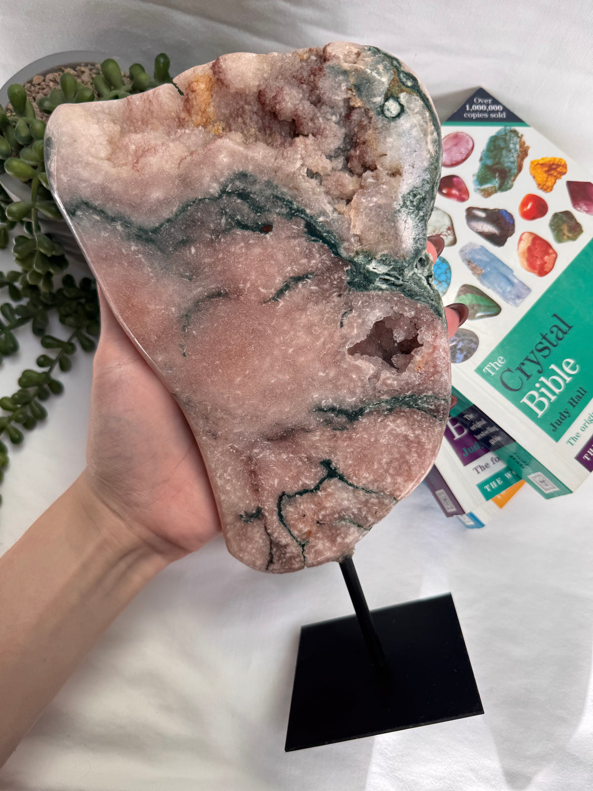 Pink Amethyst Statement Piece | On a Stand