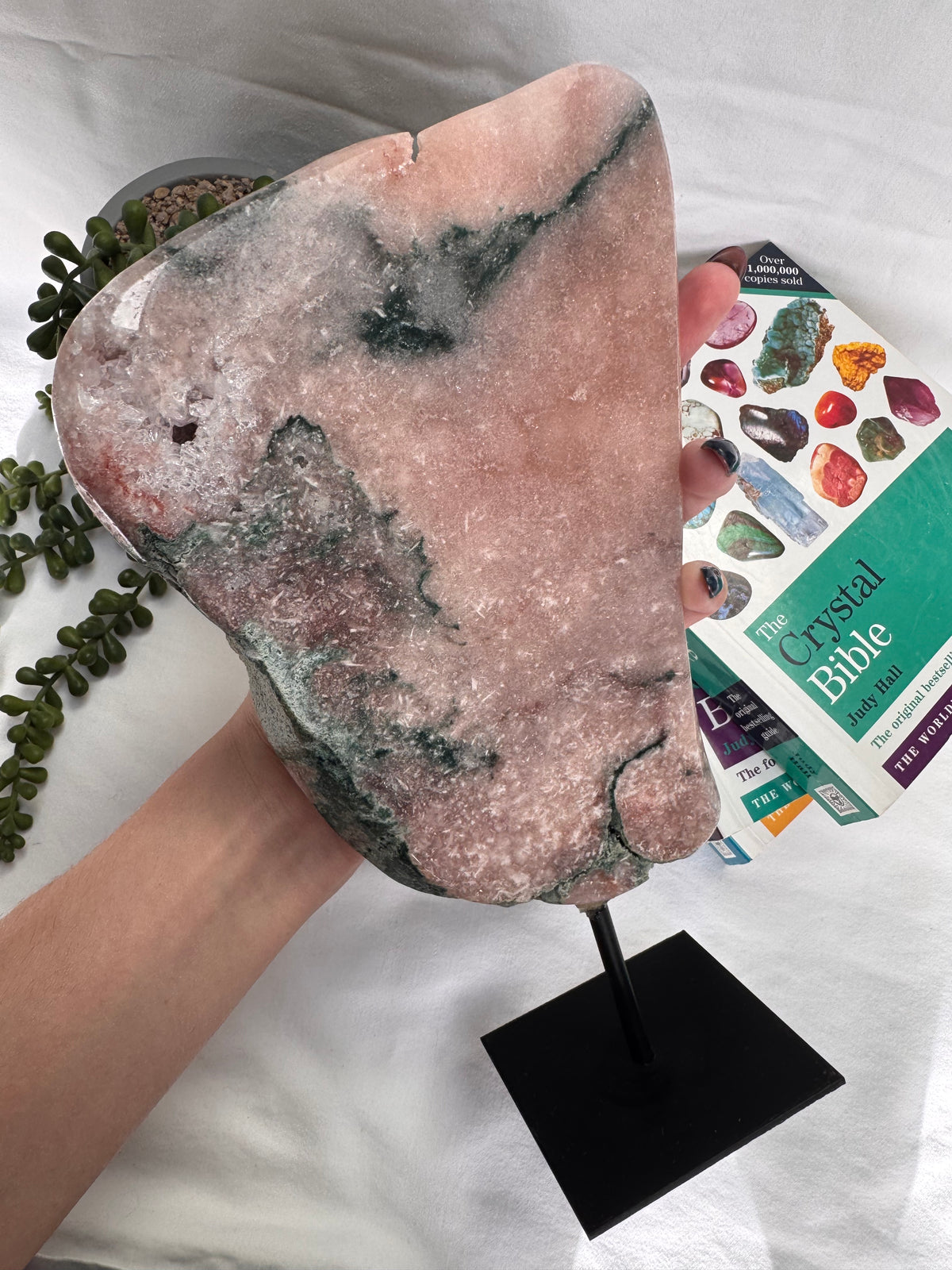 Pink Amethyst Statement Piece | On a Stand