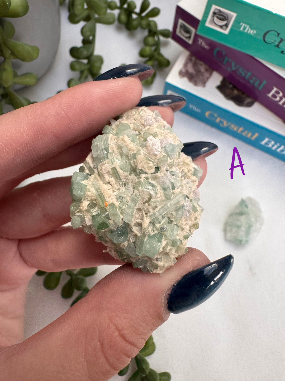 Raw Green Tourmaline Clusters