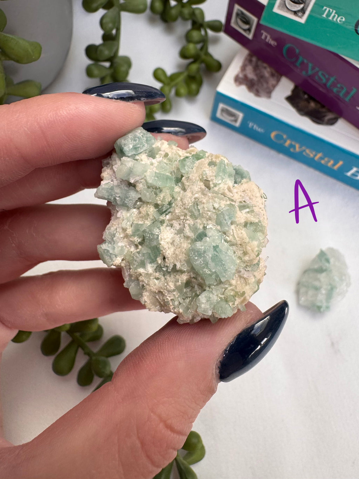 Raw Green Tourmaline Clusters