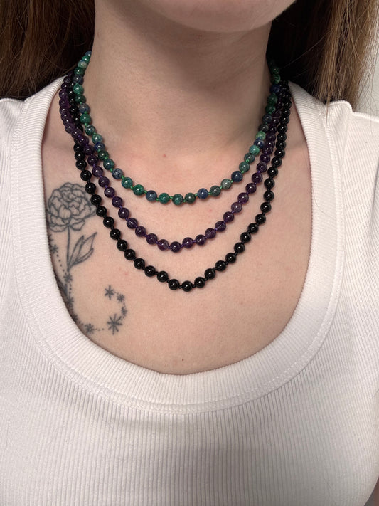 6mm Bead Necklaces | Extendable 16-18 Inches