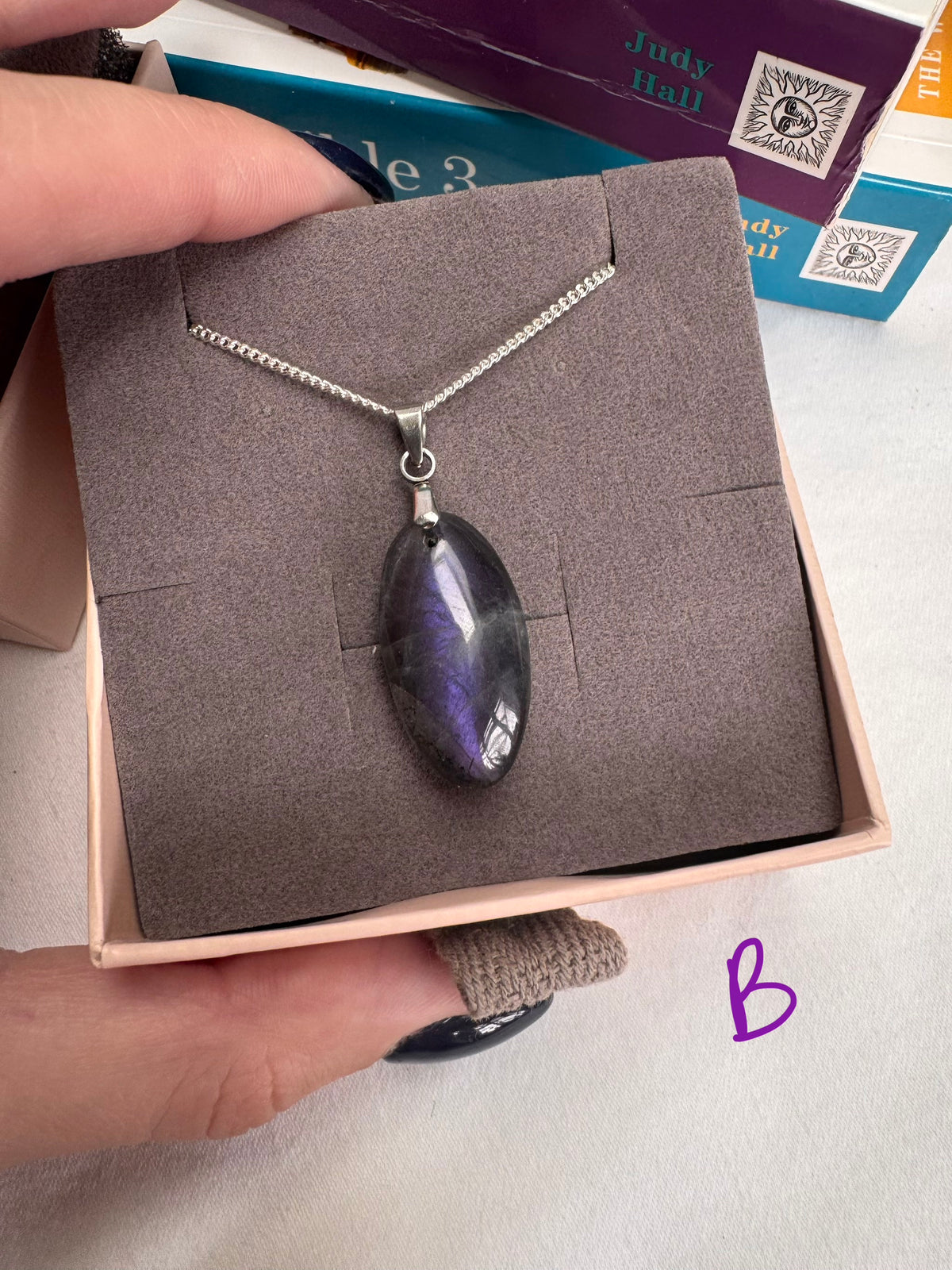Labradorite Oval Sterling Silver Necklaces